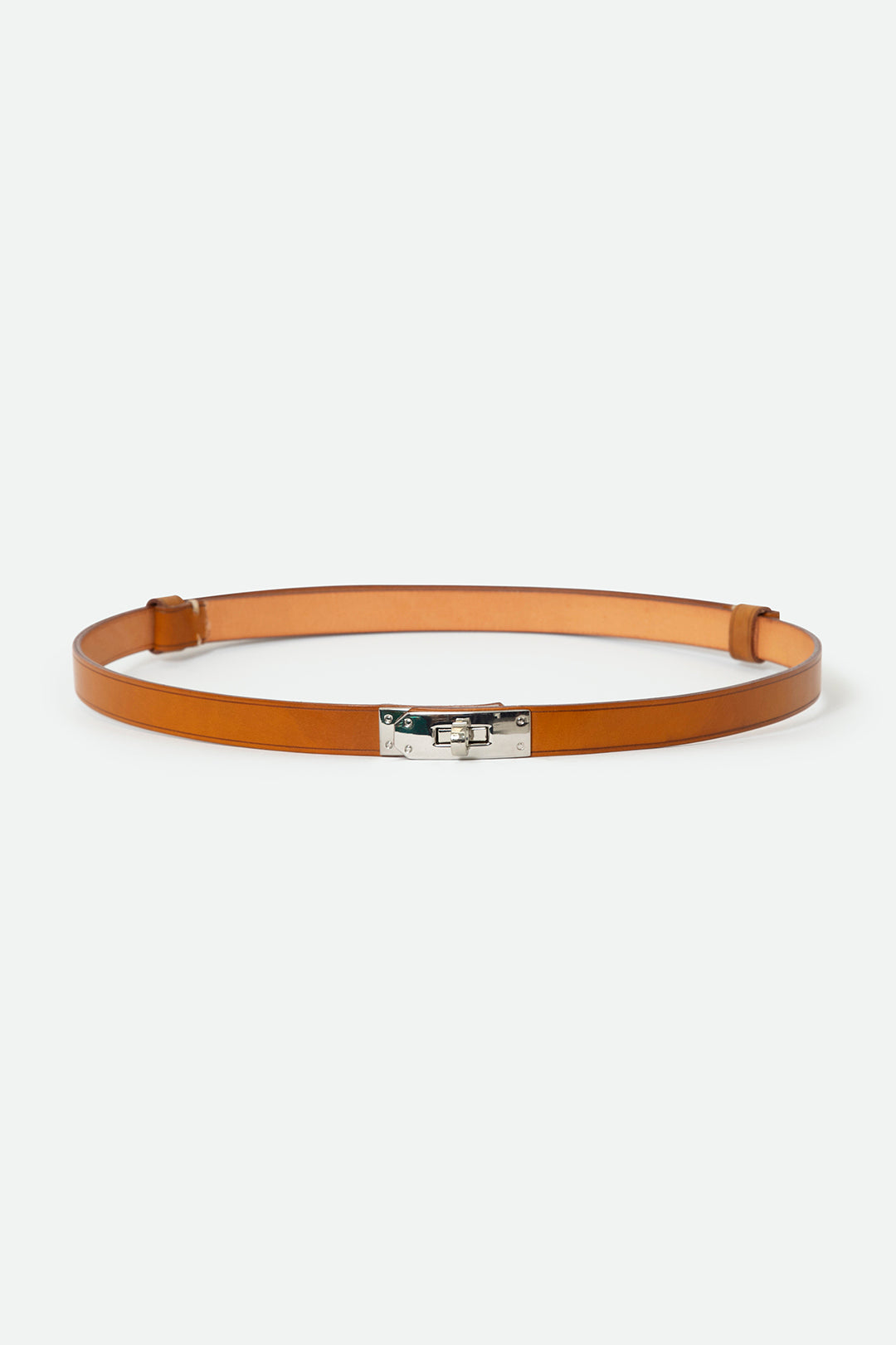 BENOIR BELT IN CORDOVON LEATHER LONDON TAN
