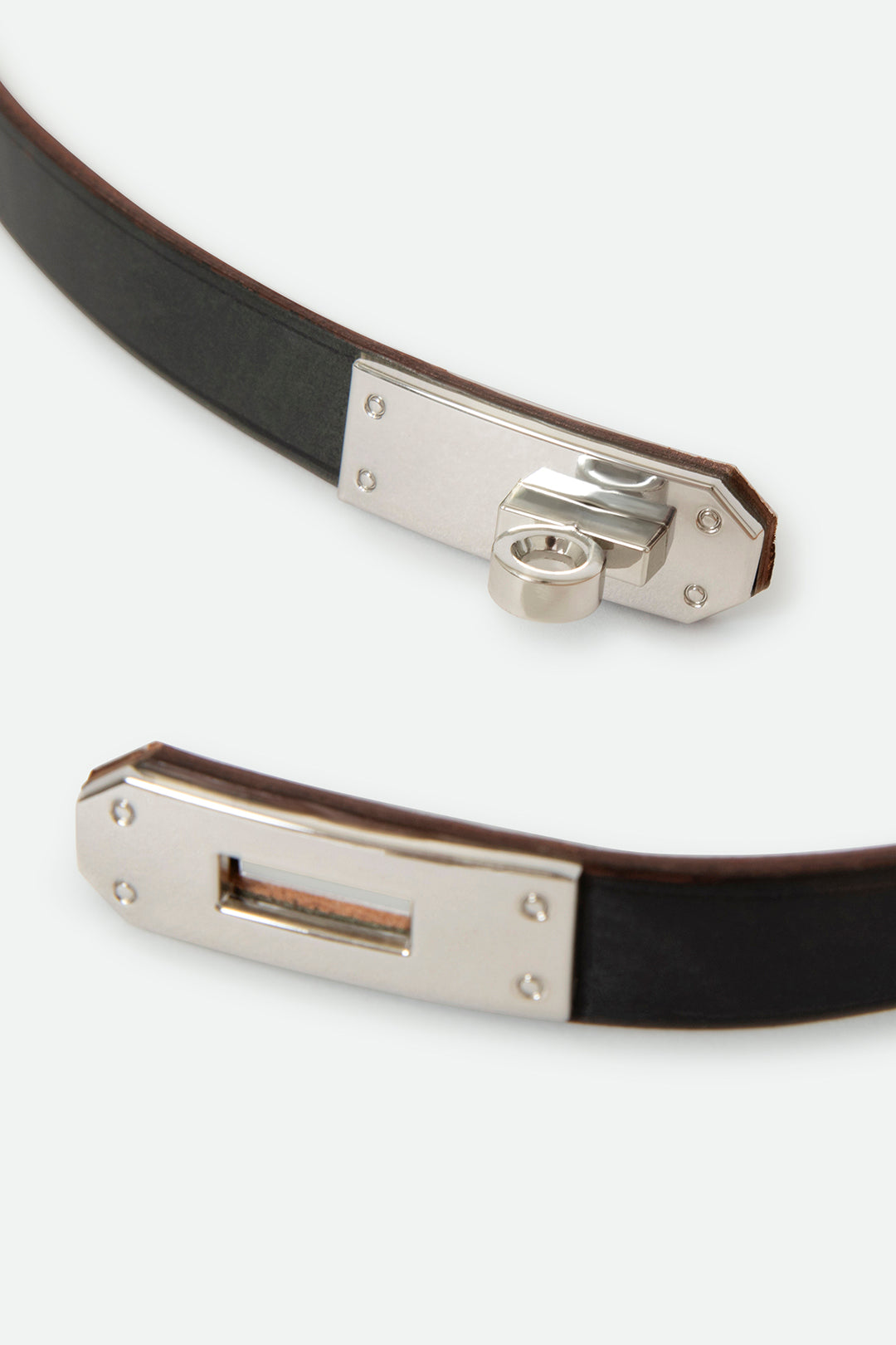 BENOIR BELT IN CORDOVON LEATHER BLACK