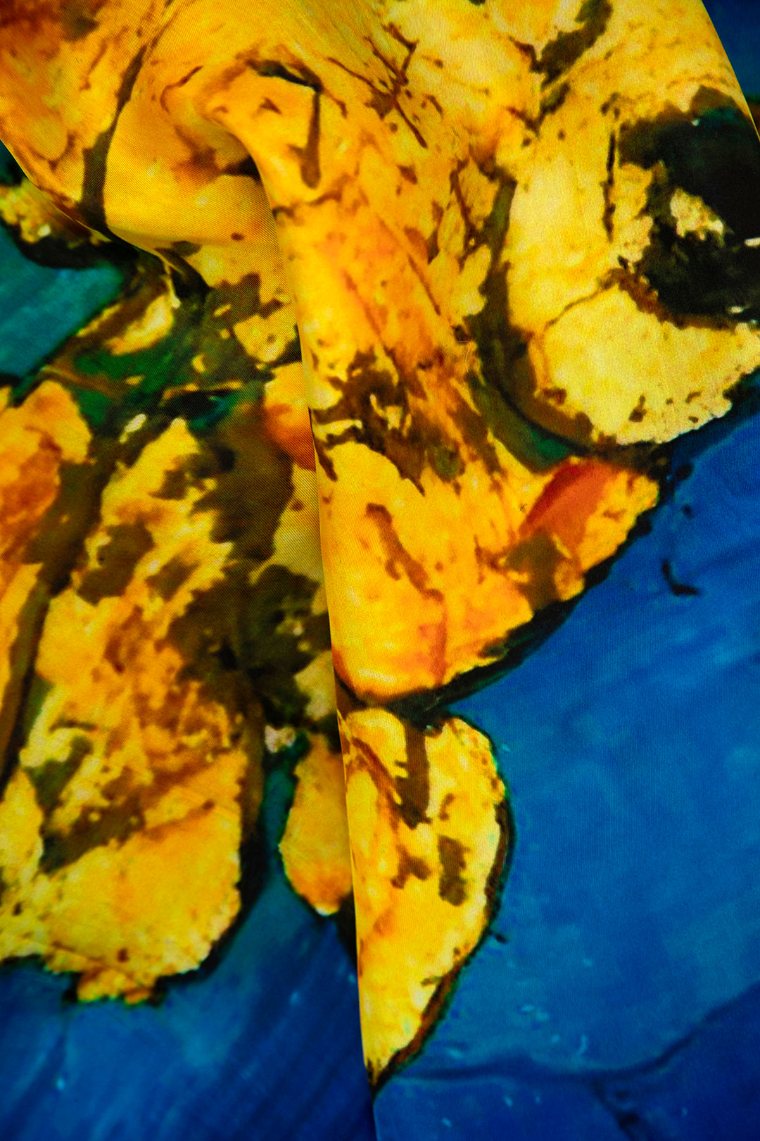 SILK TWILL SQUARE SCARF SEASIDE FISH