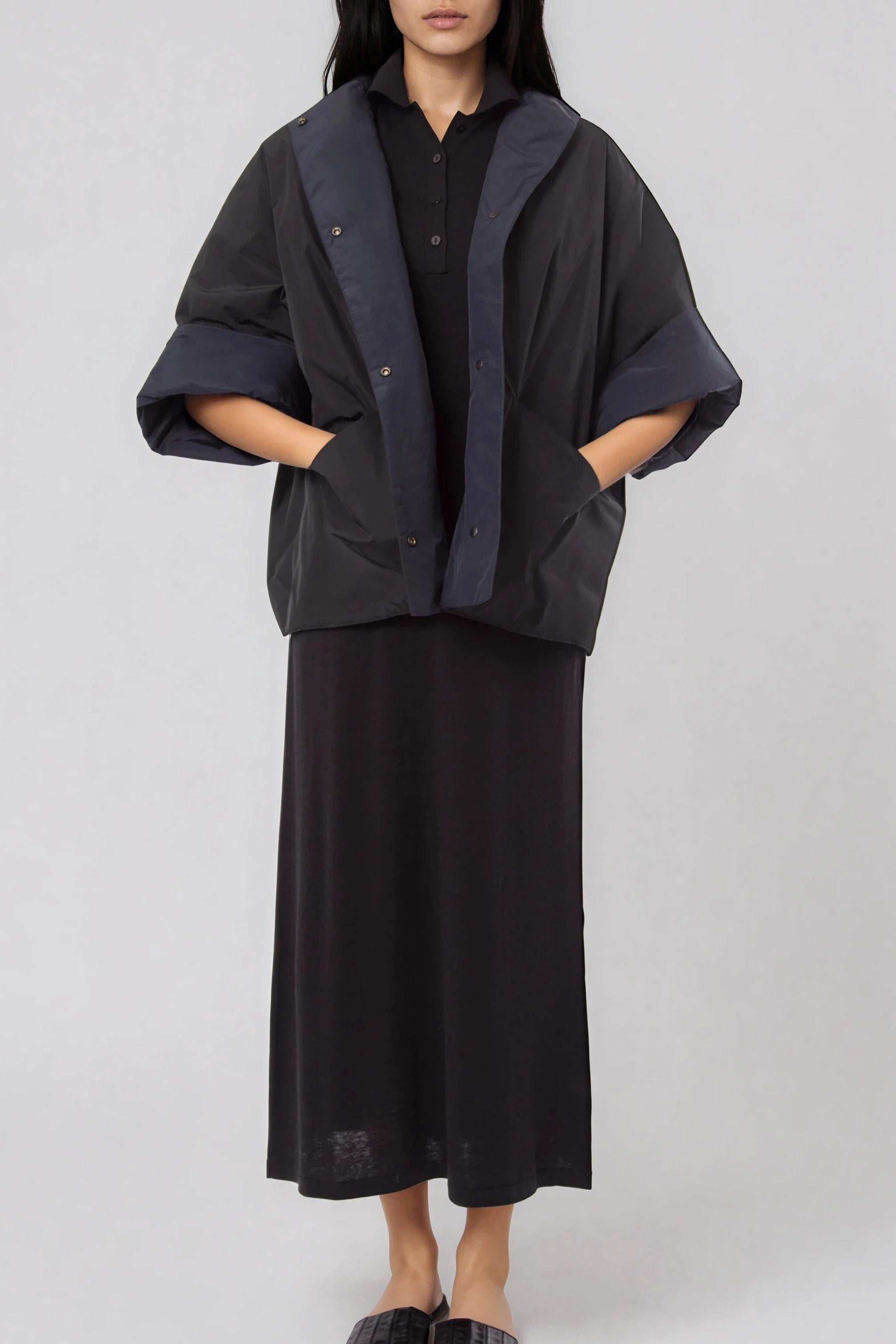 VALE JACKET IN REVERSIBLE TECHNO-SILK TAFFETA