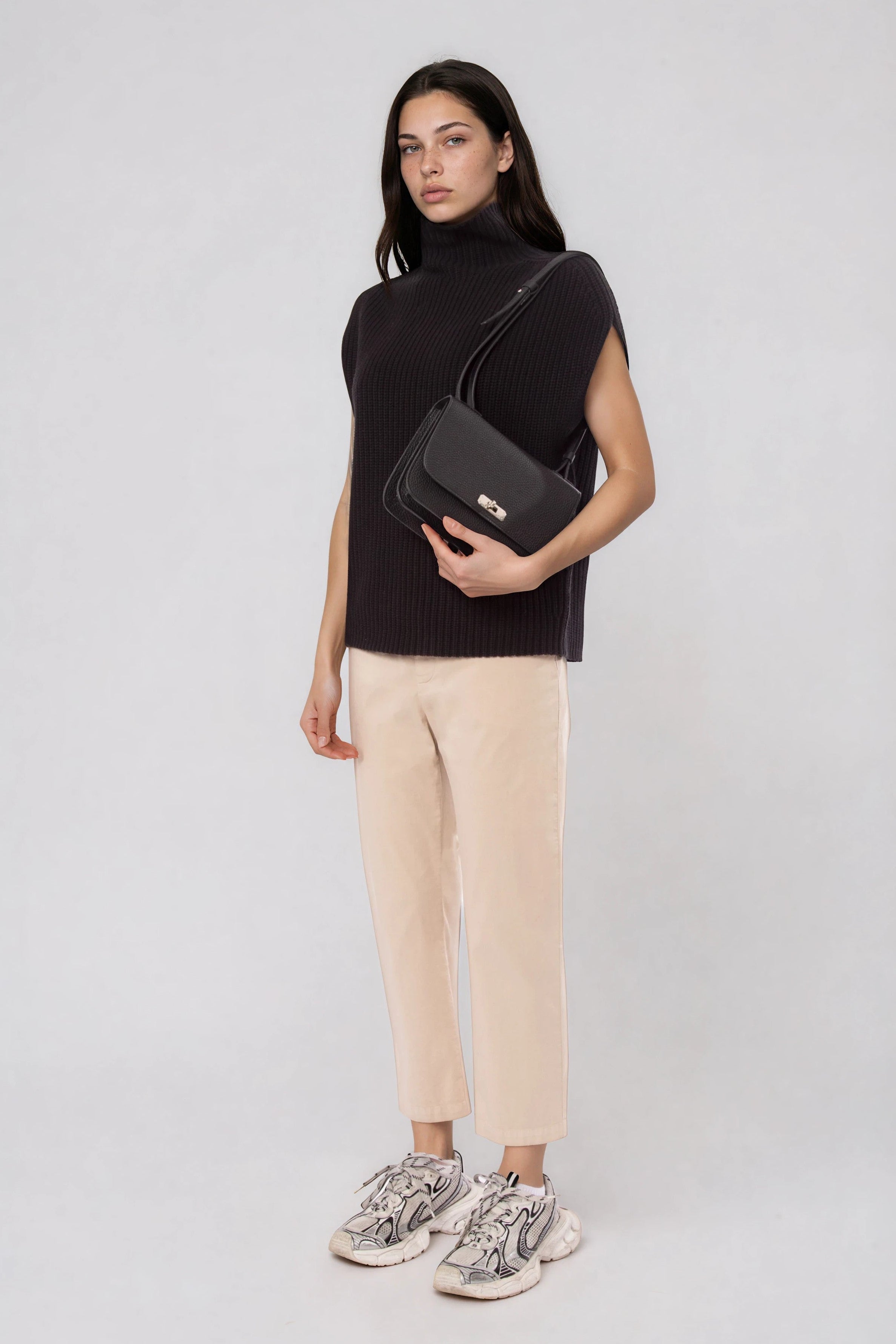 NEVE KNIT SHELL IN ITALIAN COTTON KNIT
