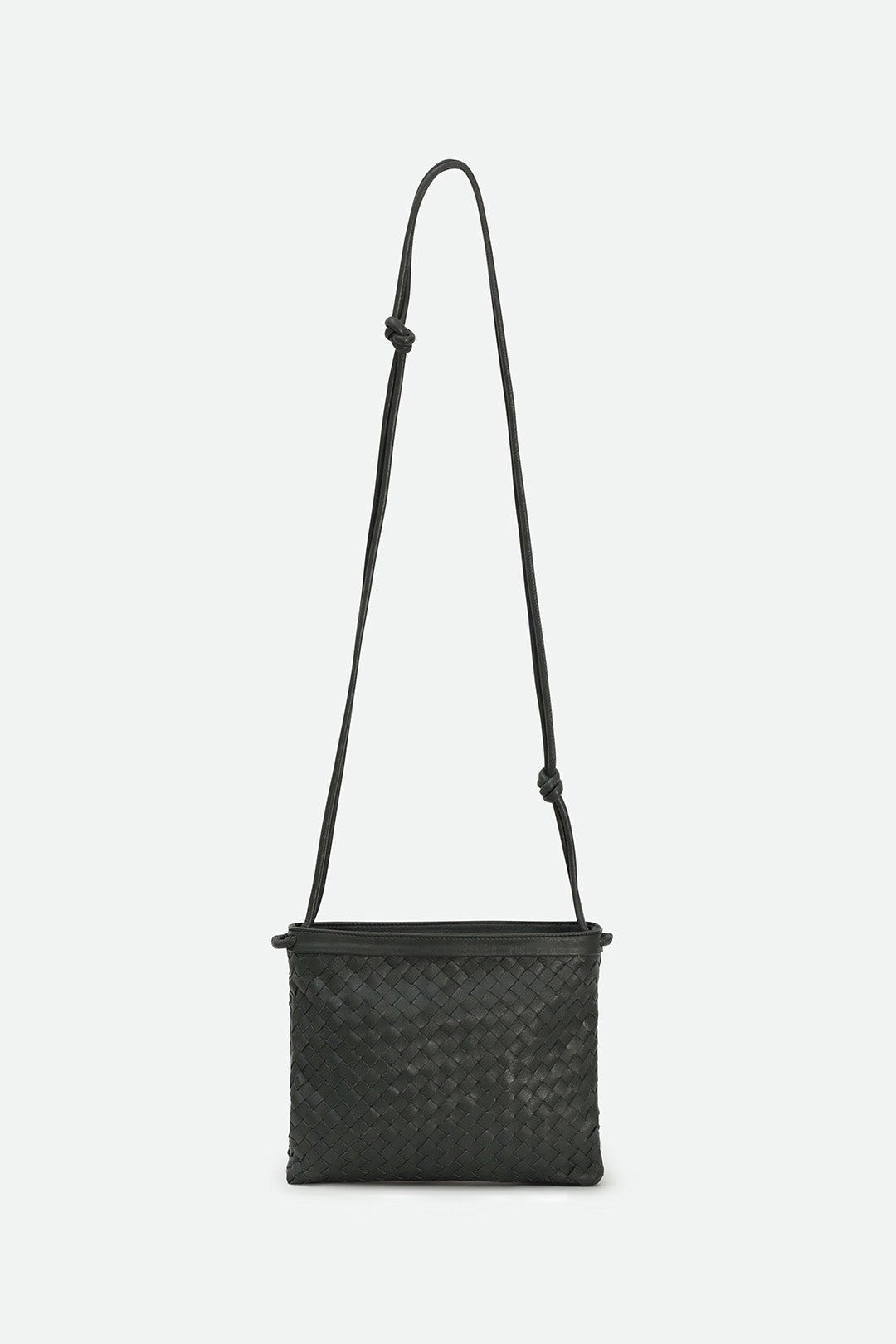 BELLIZZI BAG IN WOVEN ITALIAN LEATHER FOREST