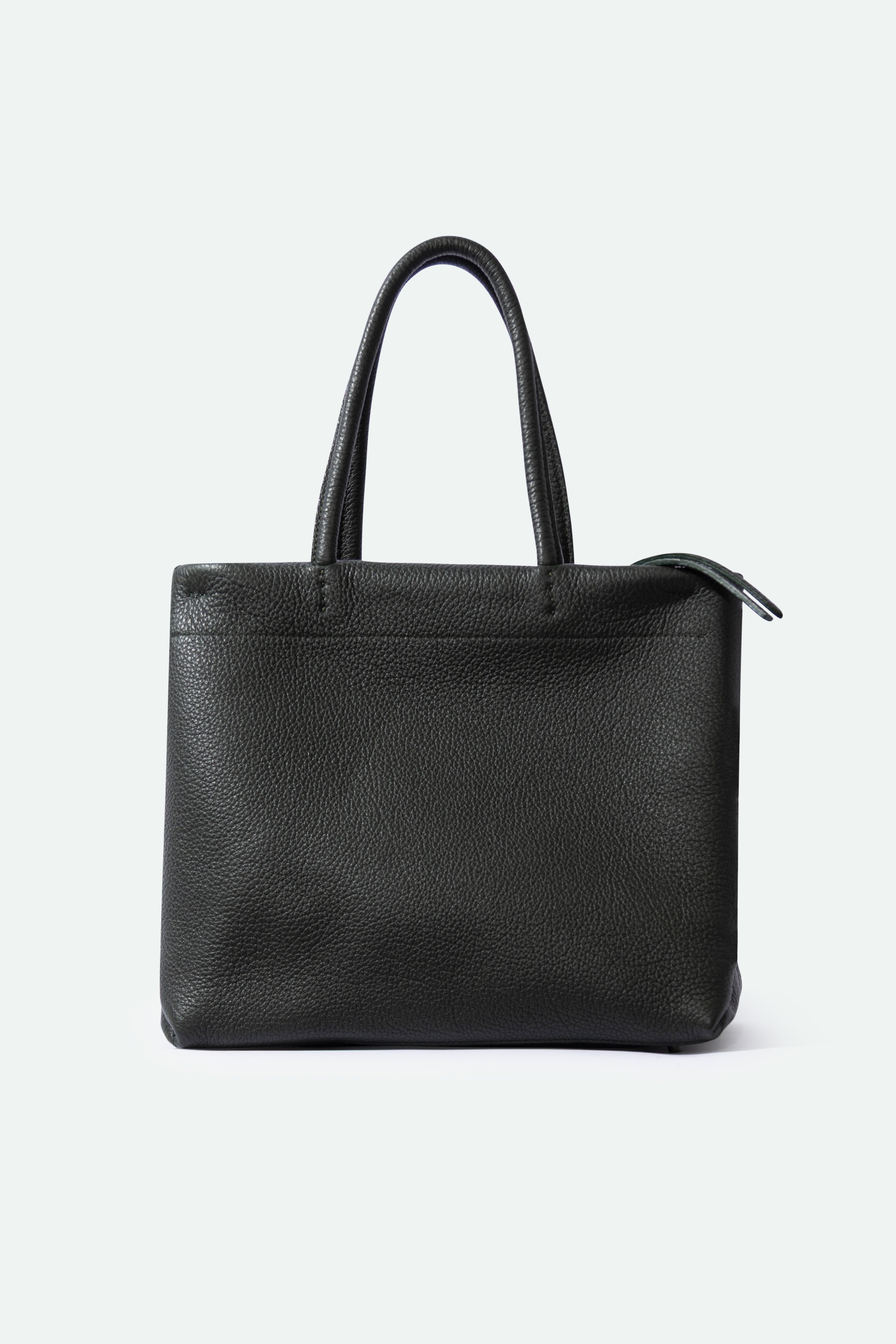 MARCEL HANDBAG IN ITALIAN LEATHER FOREST