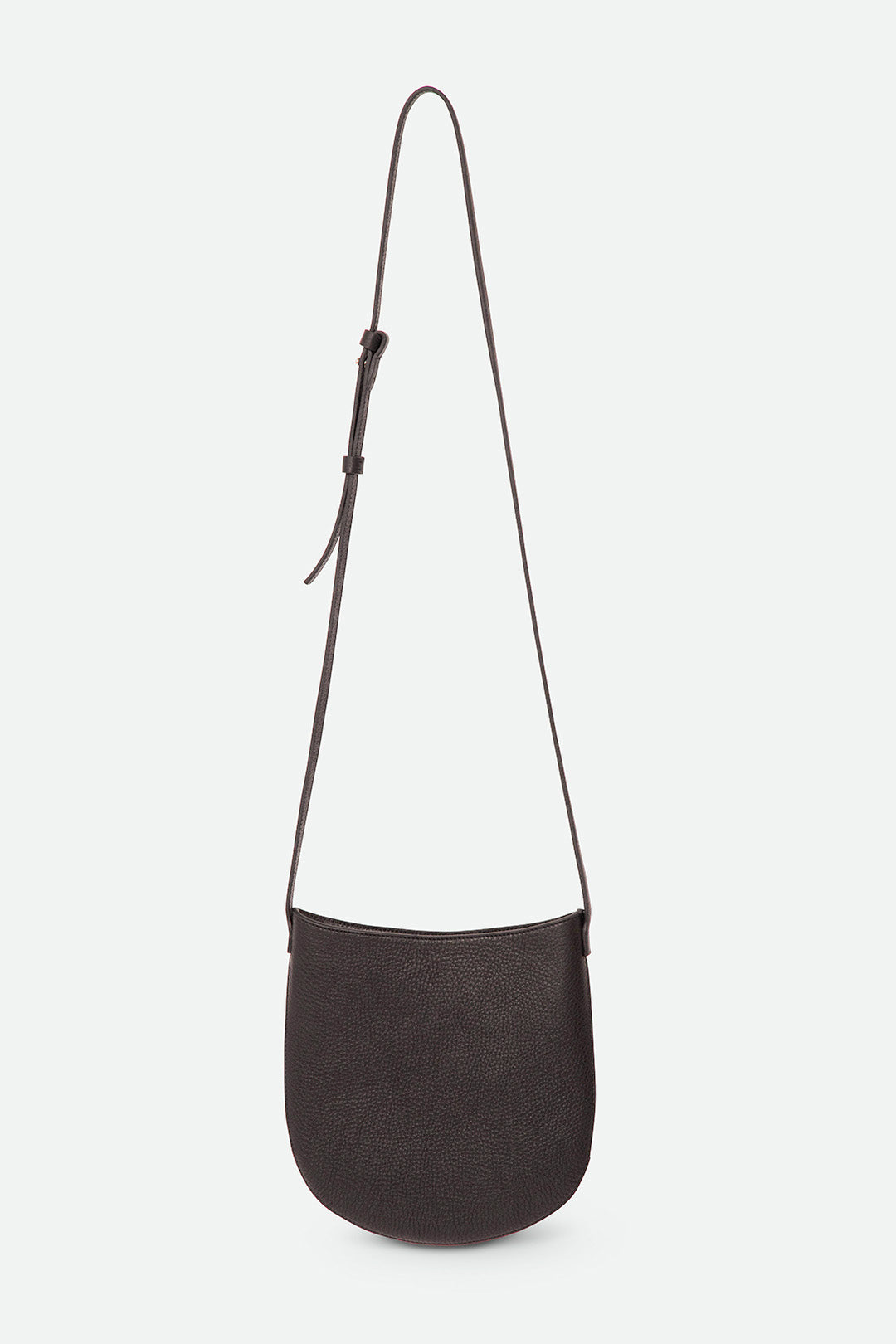 ASTRA ITALIAN LEATHER CROSSBODY CHOCOLATE
