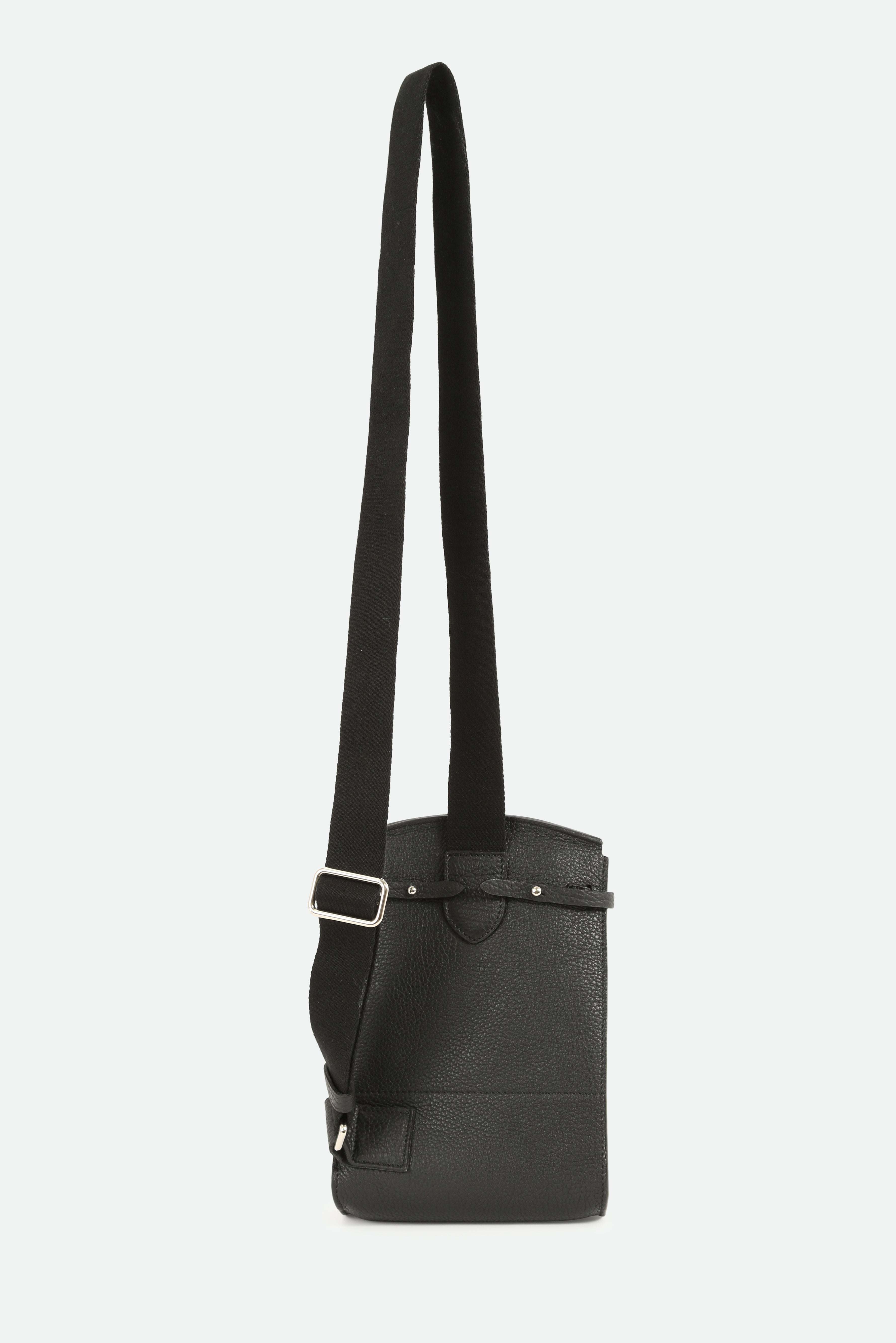 MONZA ITALIAN LEATHER CROSSBODY BLACK