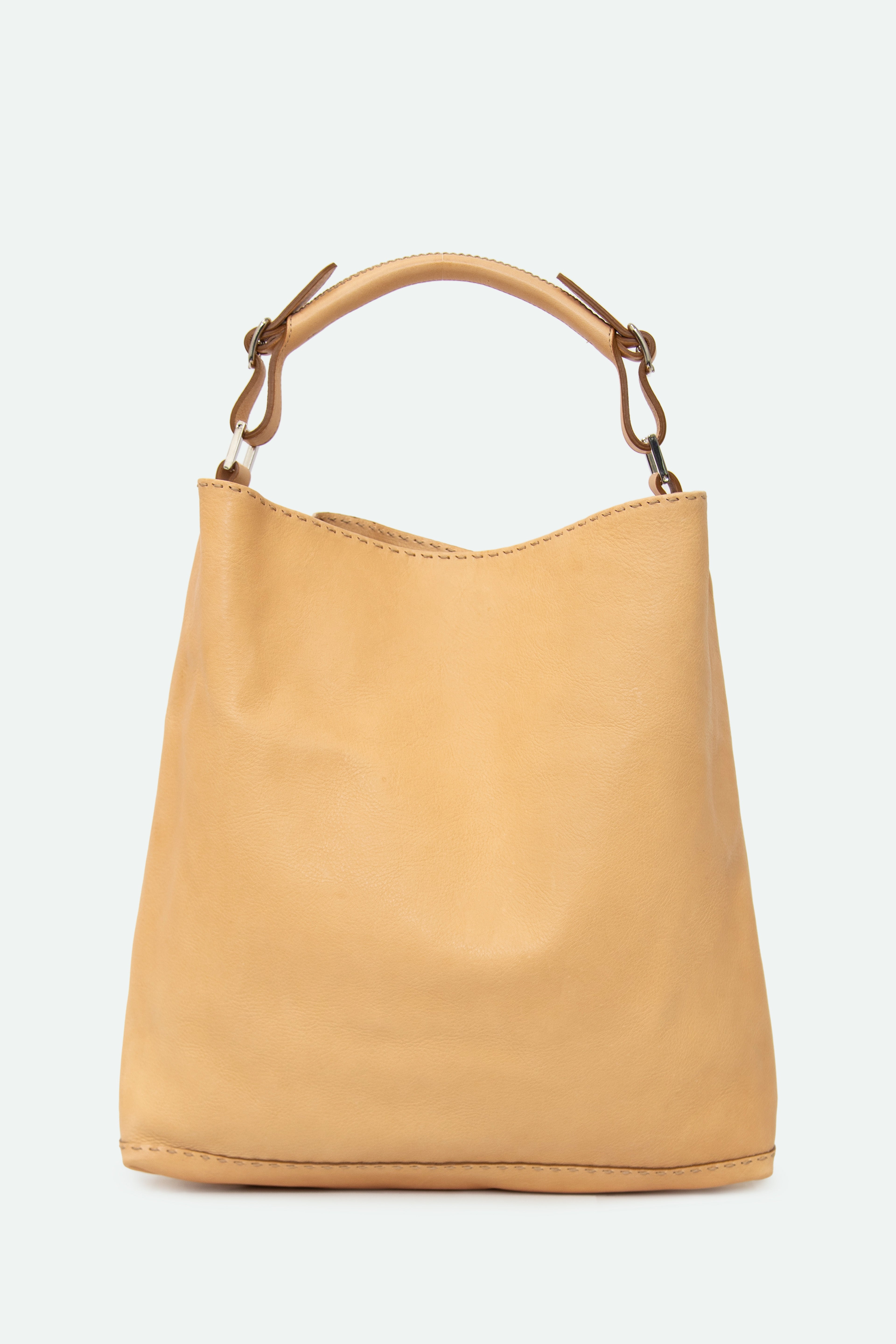 BASTIAN BAG IN FRENCH CALFSKIN GOLDEN SAND