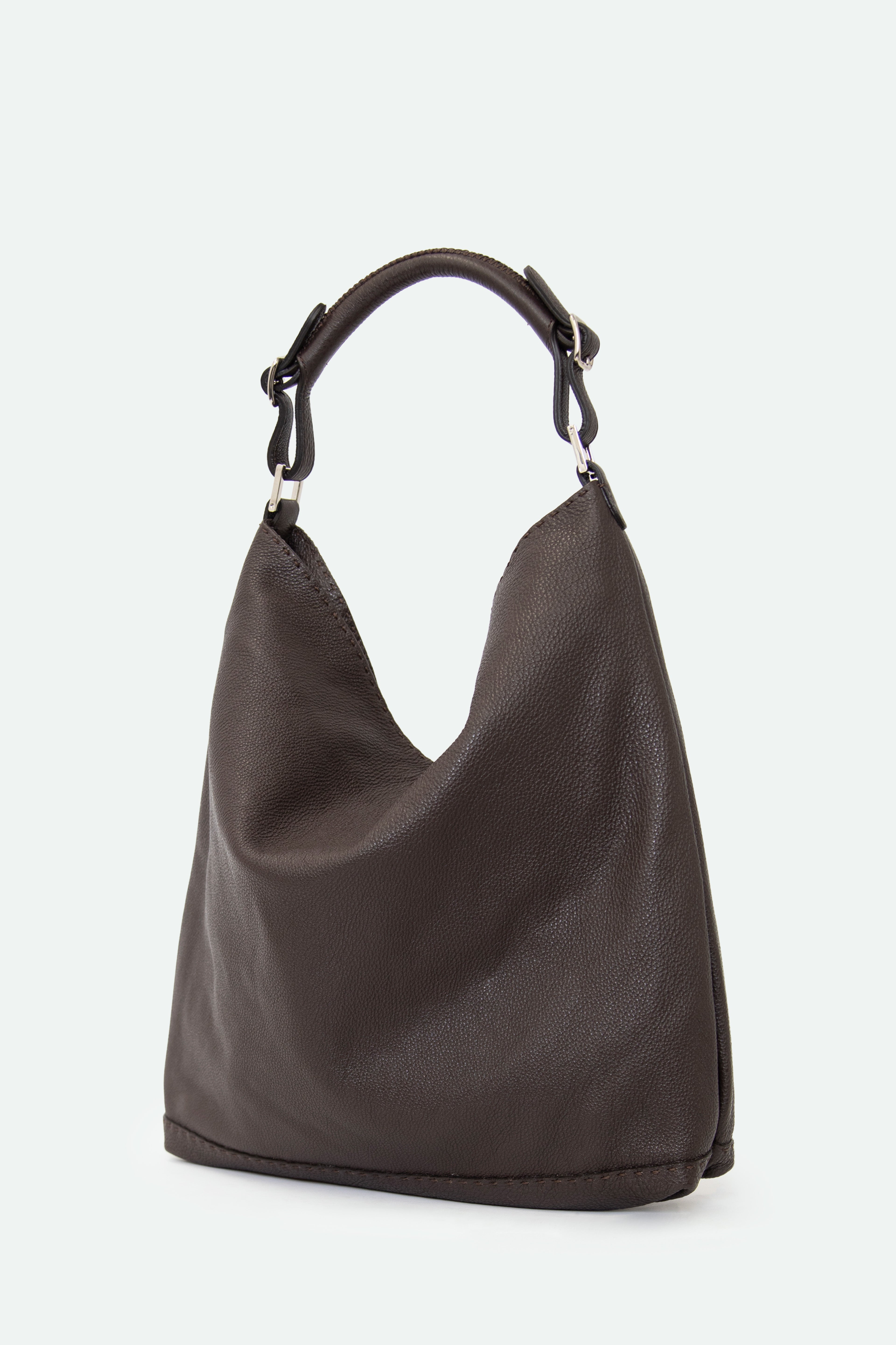 BASTIAN BAG IN FRENCH CALFSKIN CHOCOLATE