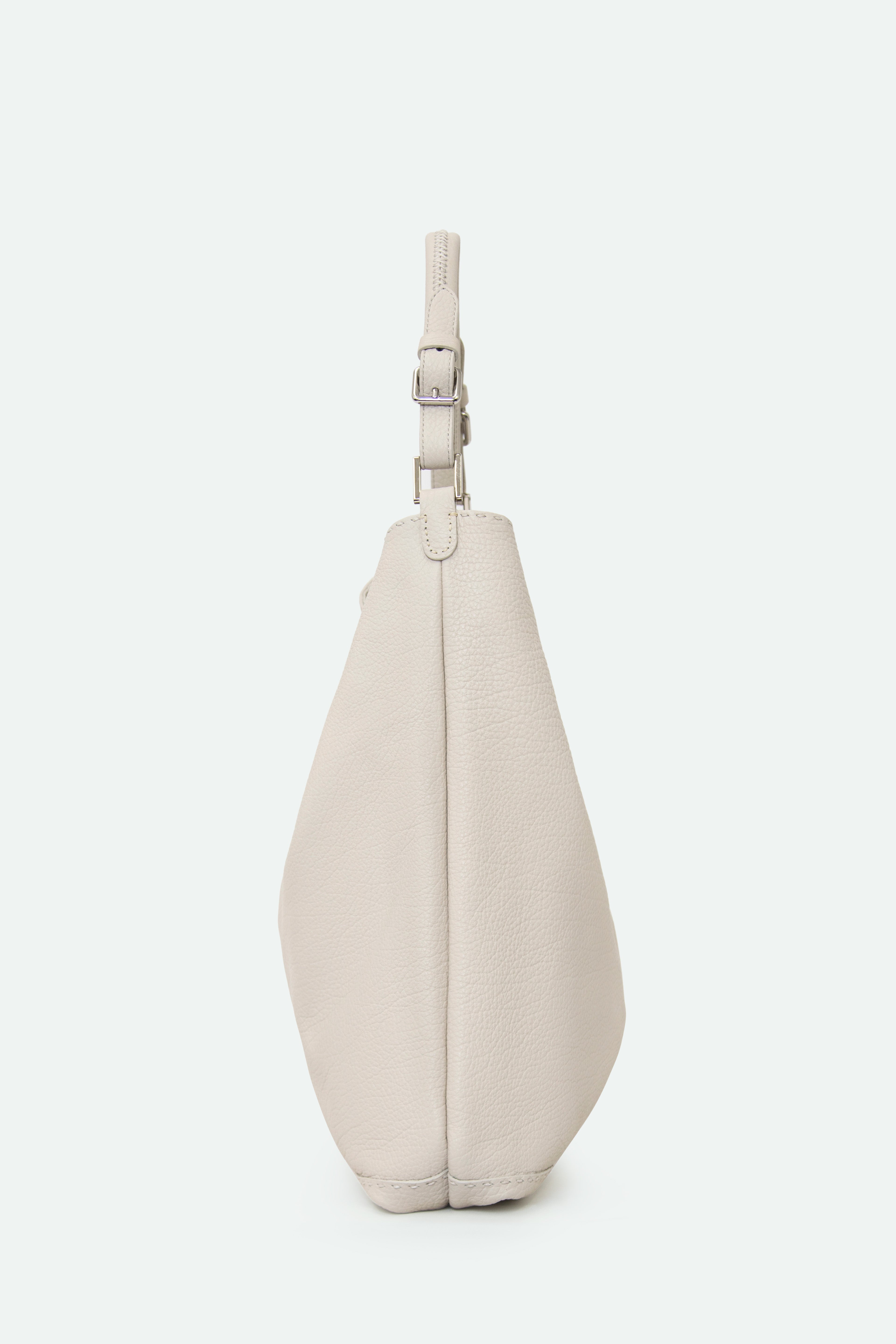 BASTIAN BAG IN FRENCH CALFSKIN BUTTER WHITE
