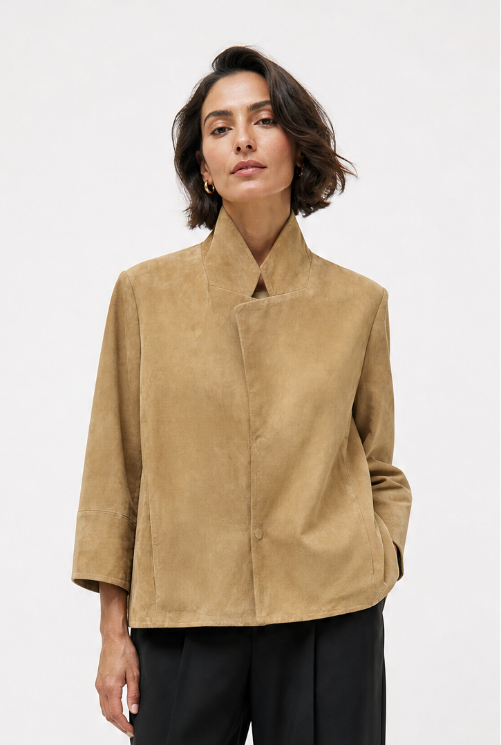 BELLAMY SUEDE LEATHER IN CHAMOIS
