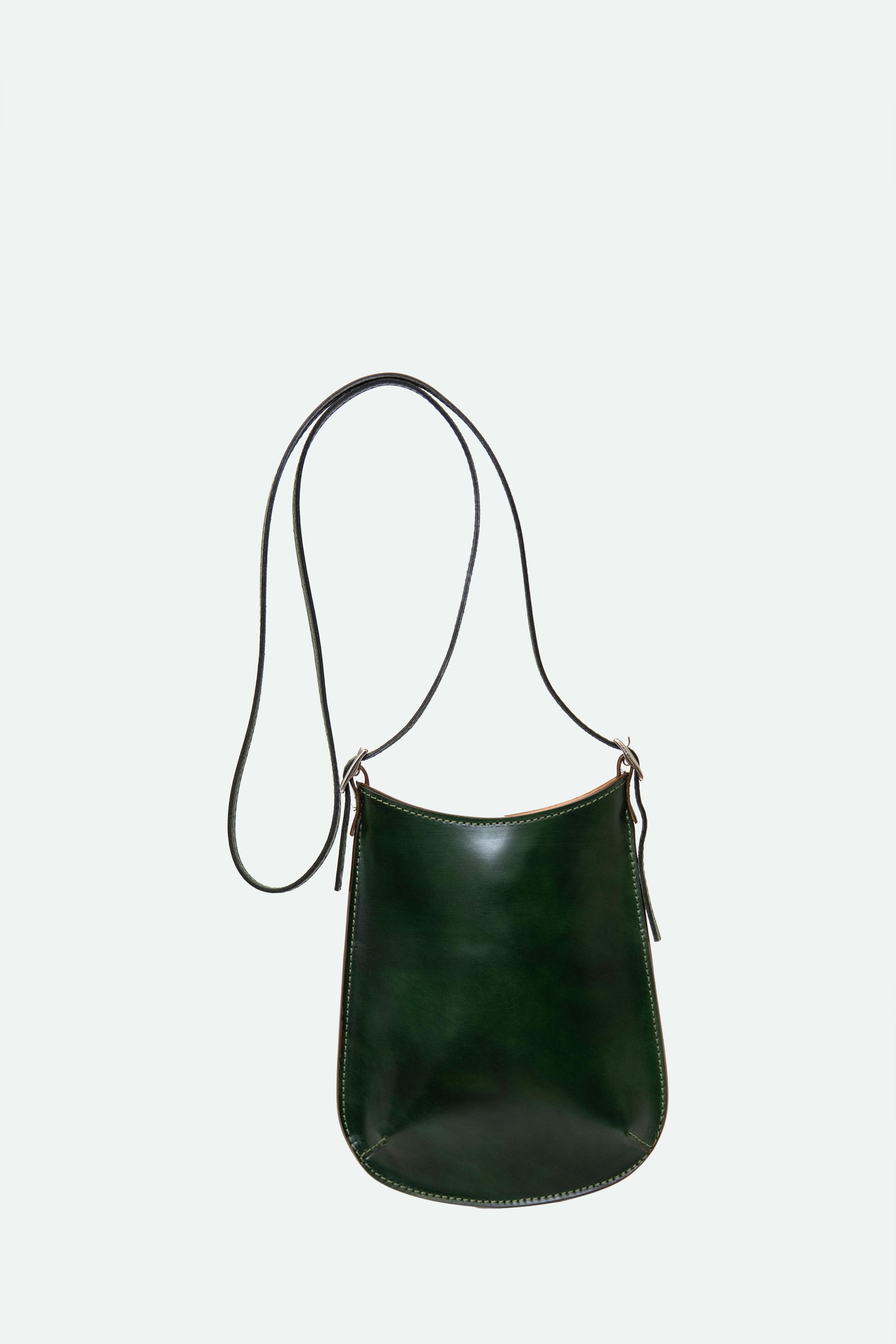 BELLAR BAG IN CORDOVAN LEATHER EMERALD