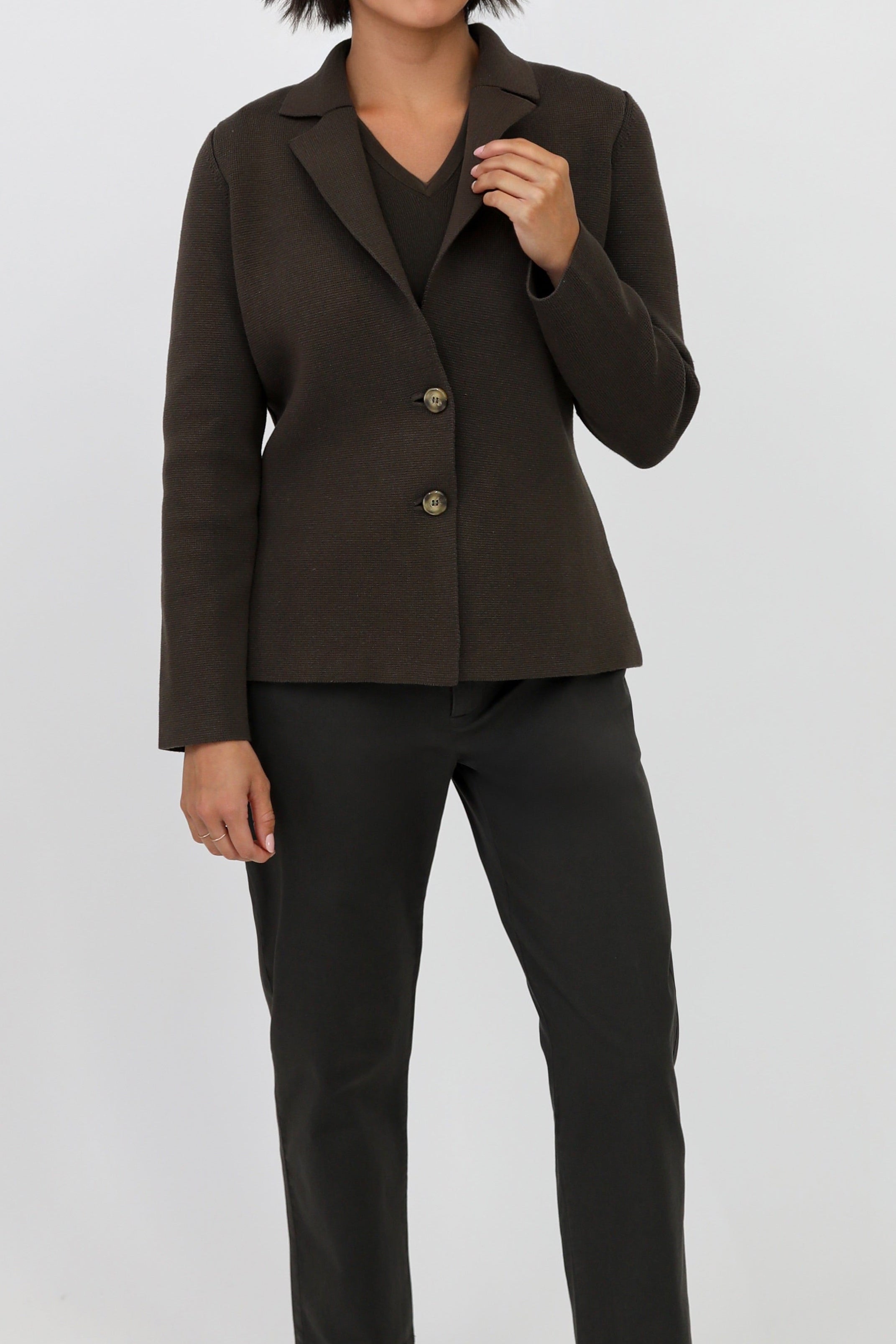 PASCAL BACK SEAMED PANT IN ITALIAN STRETCH COTTON