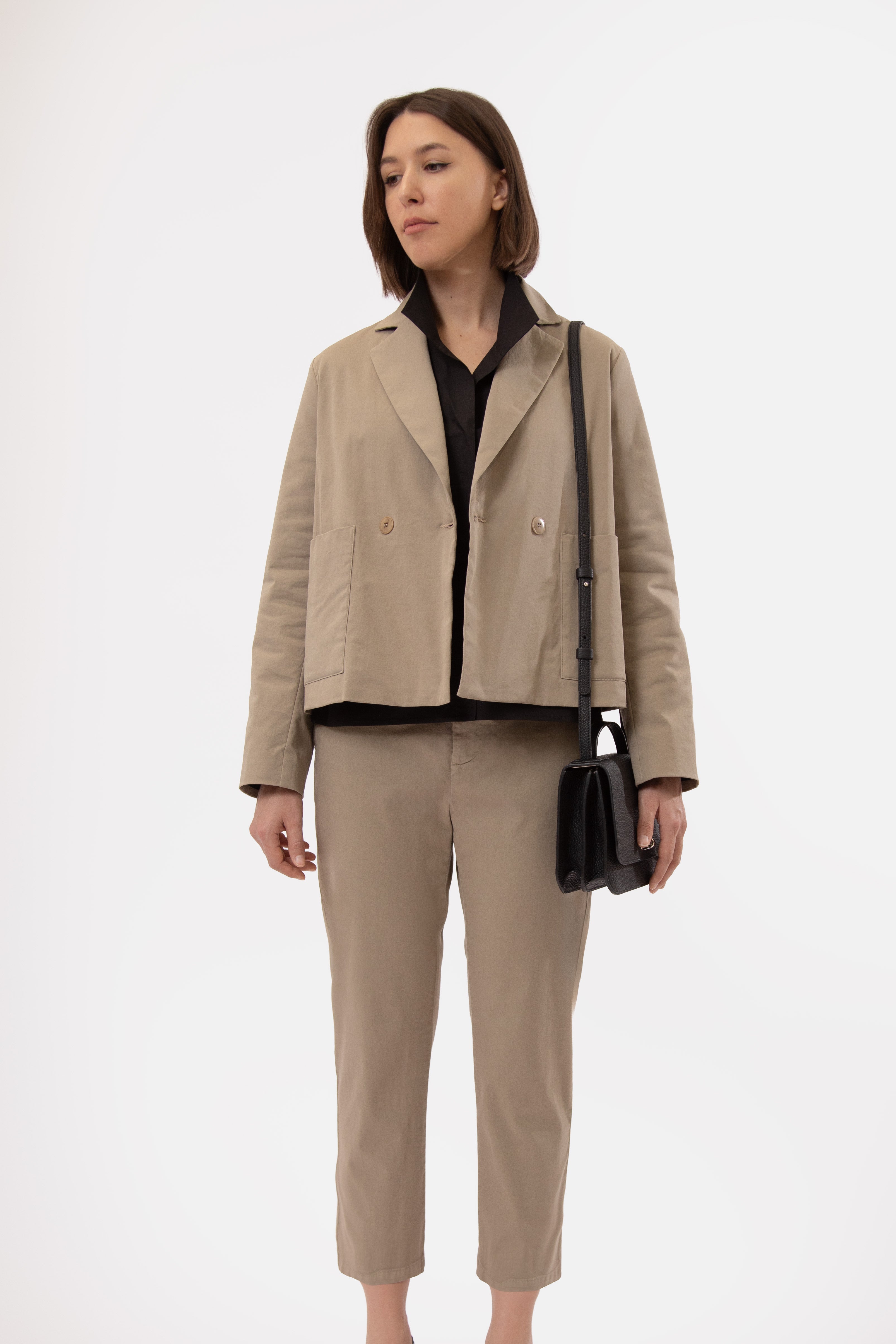 PASCAL BACK SEAMED PANT IN ITALIAN STRETCH COTTON
