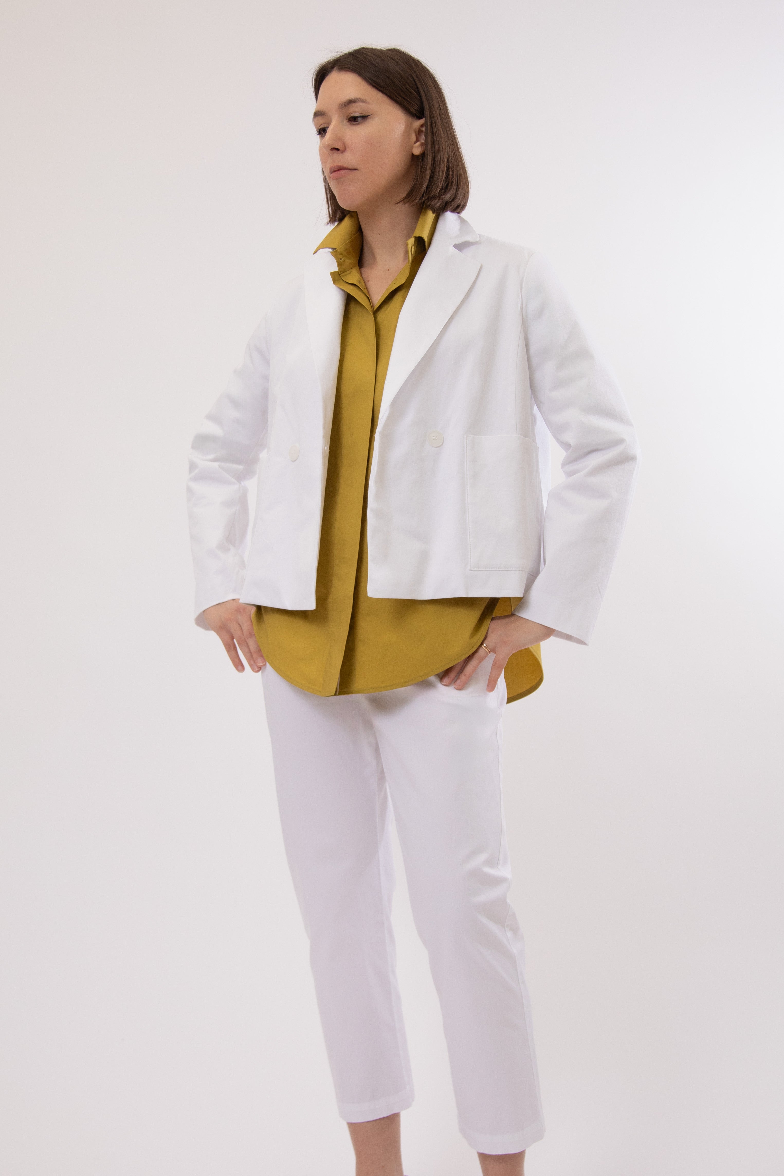BERNAY BLAZER IN ITALIAN STRETCH COTTON