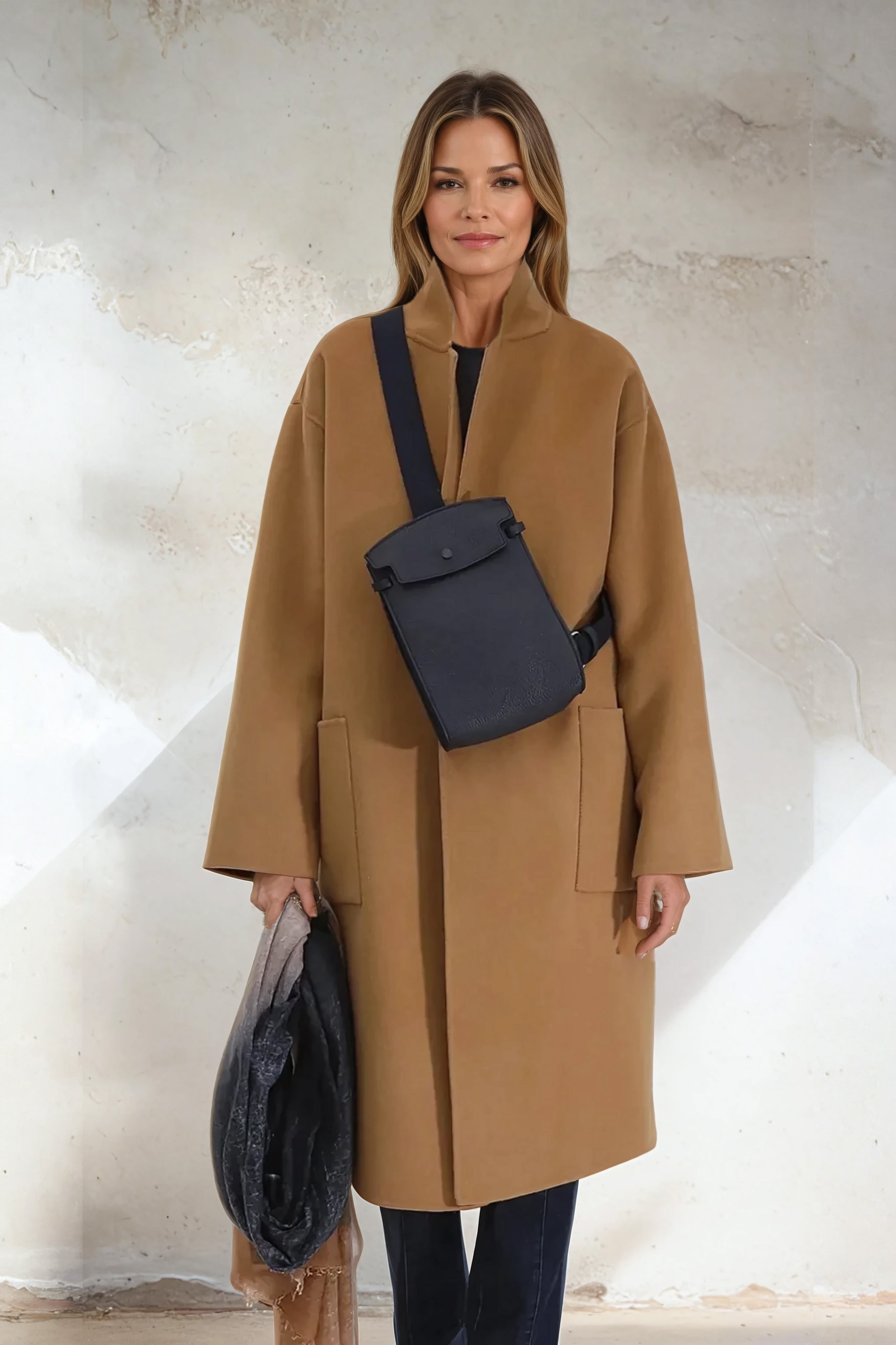 CARLIE COAT IN CASHMERE WOOL DOUBLE FACE