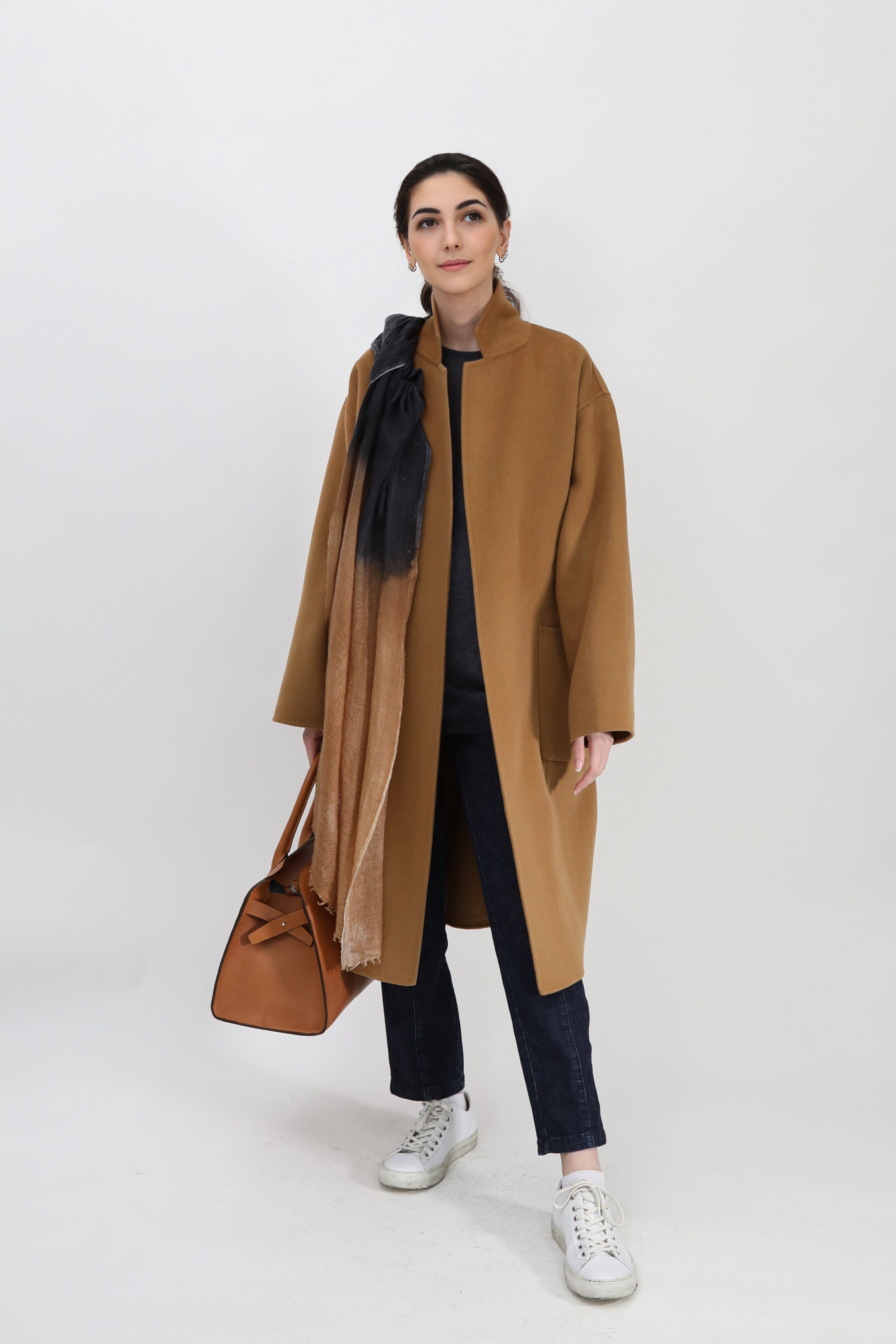 CARLIE COAT IN CASHMERE WOOL DOUBLE FACE