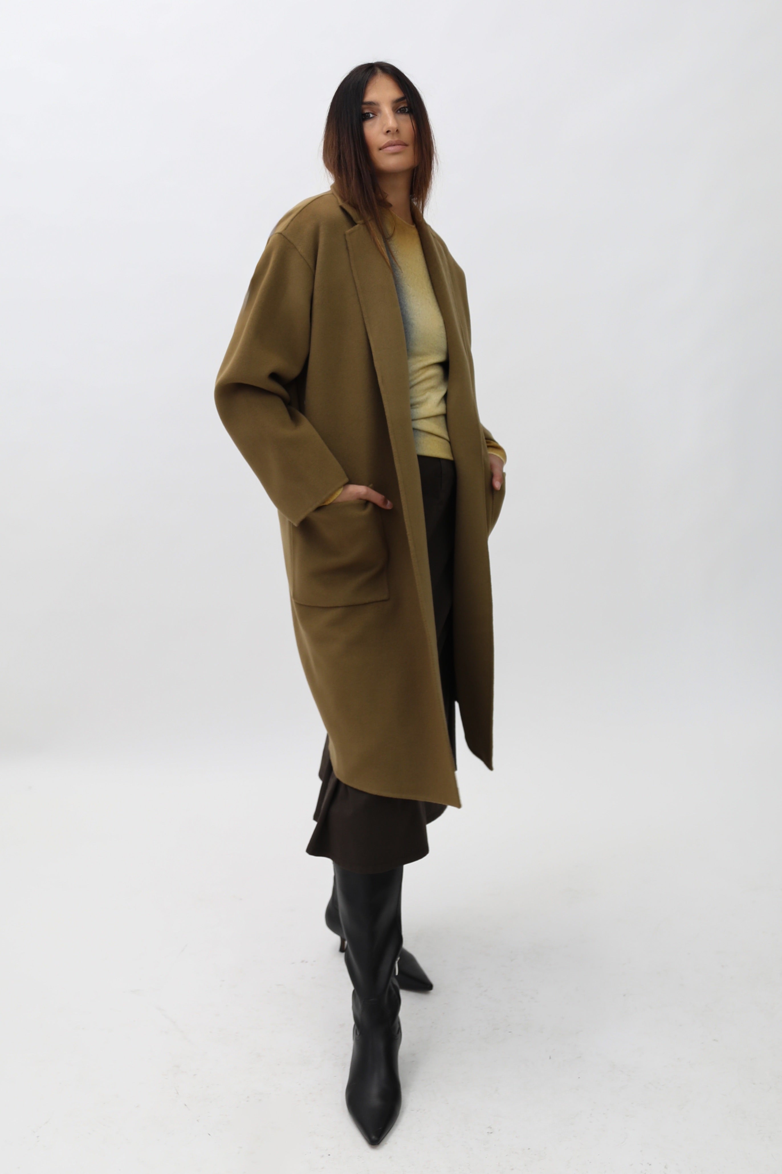 CARLIE COAT IN WOOL CASHMERE DOUBLE FACE