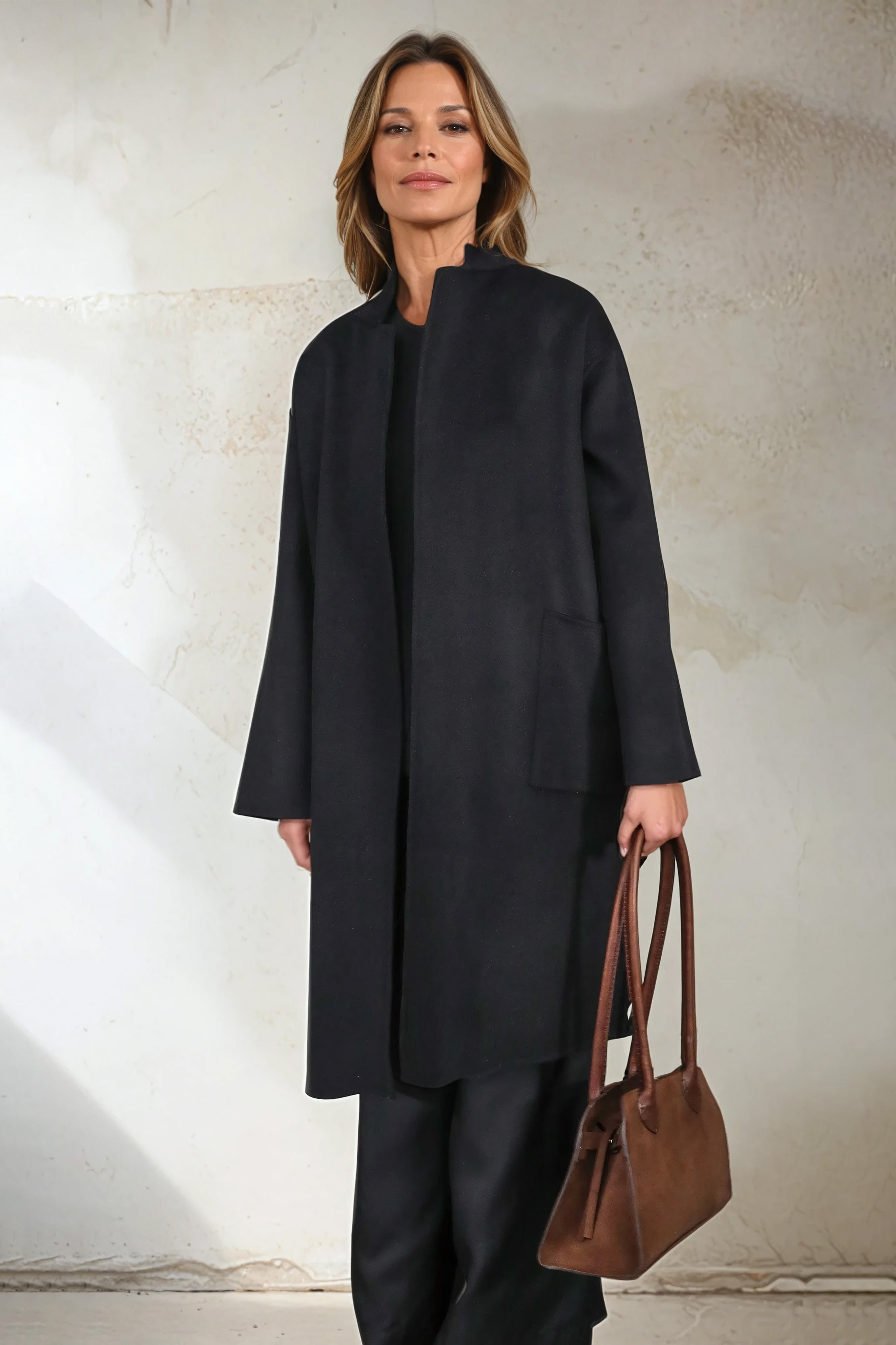 CARLIE COAT IN CASHMERE WOOL DOUBLE FACE