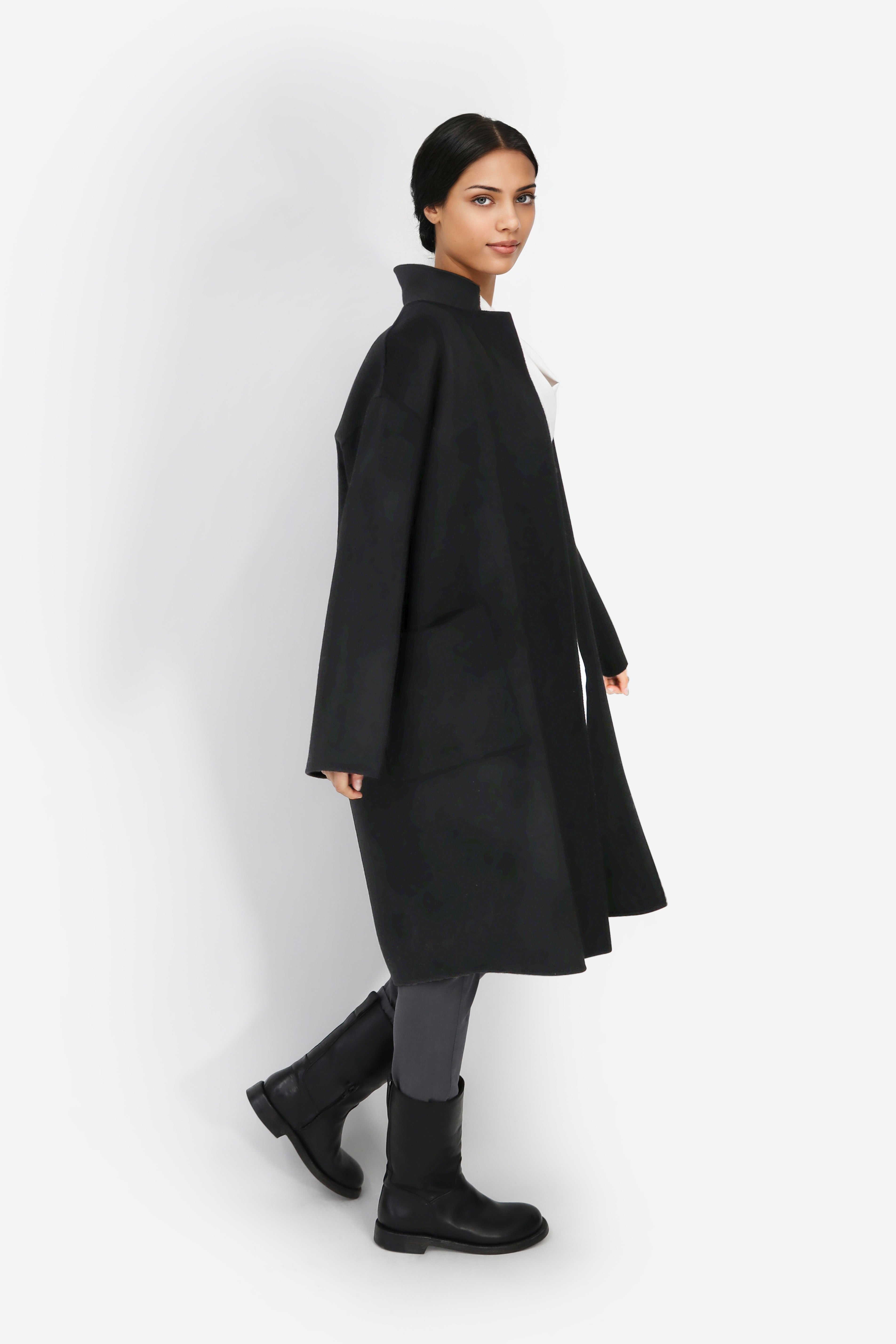 CARLIE COAT IN WOOL CASHMERE DOUBLE FACE