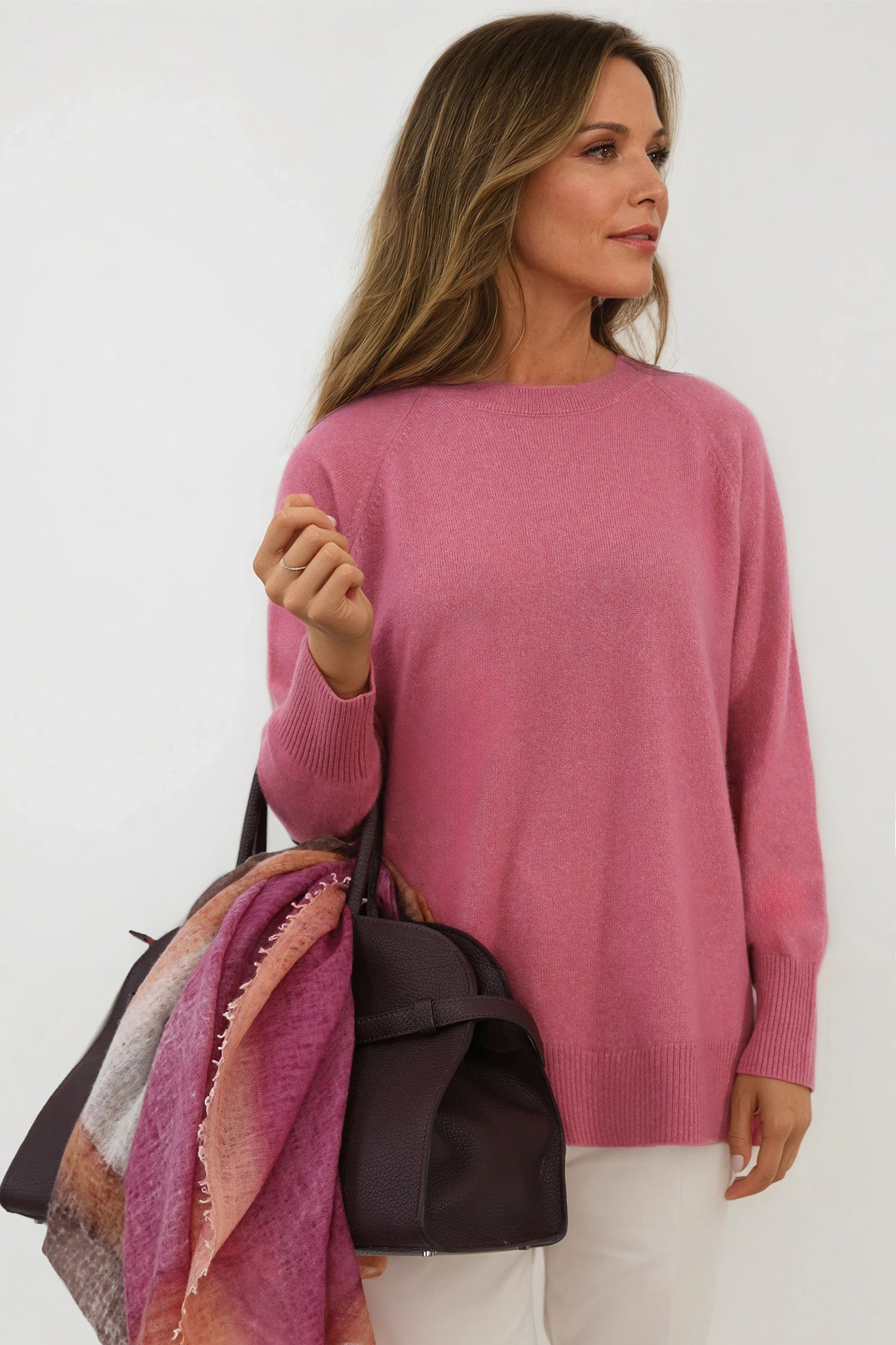 CARRICK CREWNECK SWEATER SPUN CASHMERE SILK