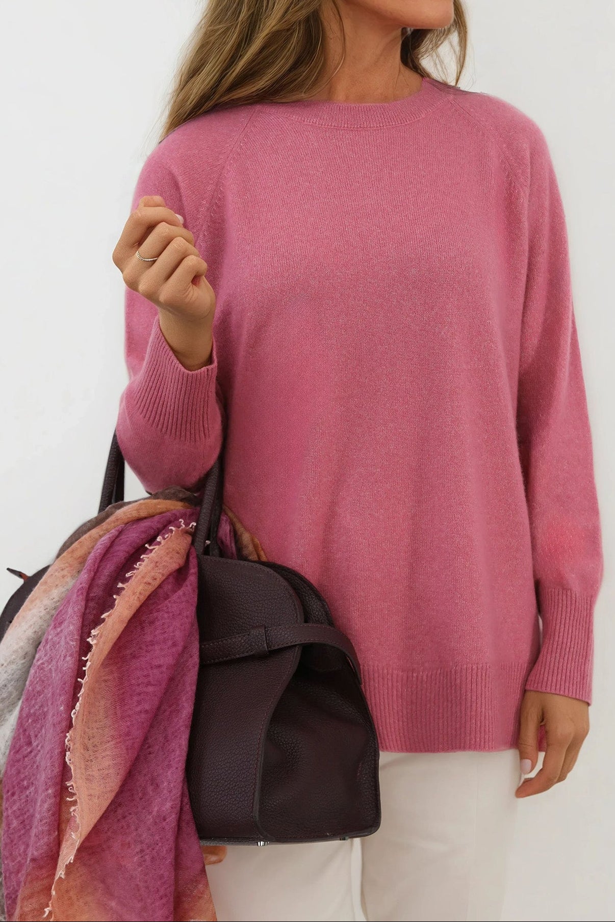 CARRICK CREWNECK SWEATER SPUN CASHMERE SILK