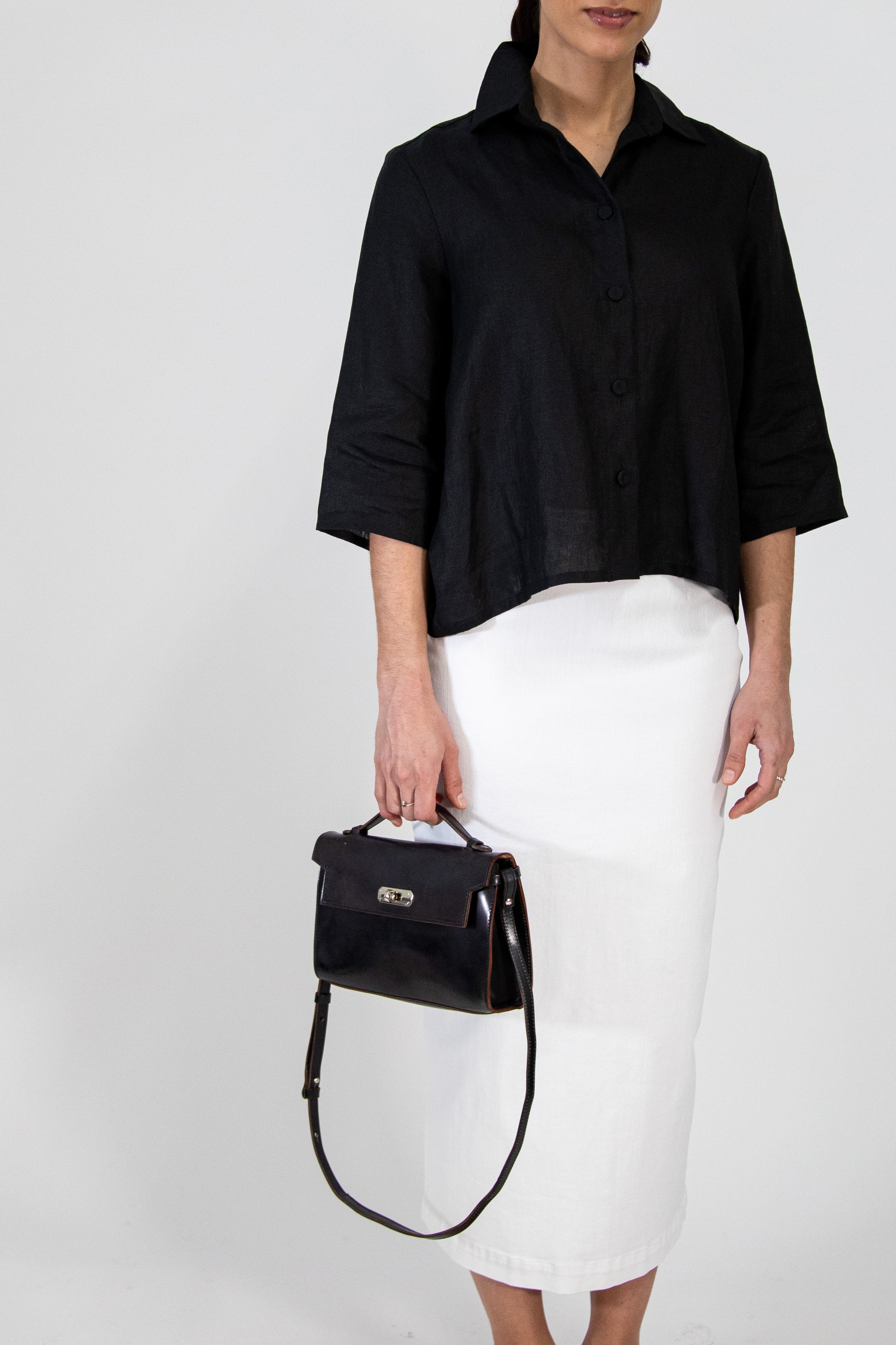 O'HARA IN CORDOVAN LEATHER BLACK