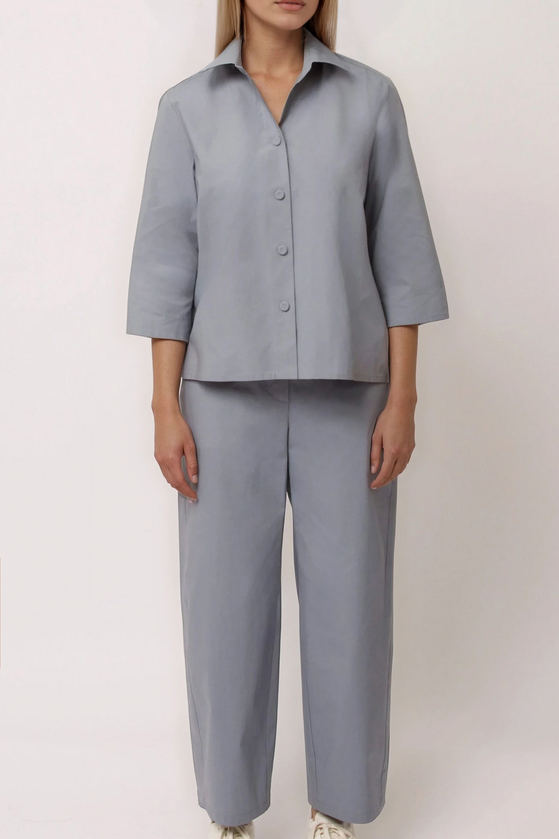 PETRA PANT IN ITALIAN FINE STRETCH COTTON
