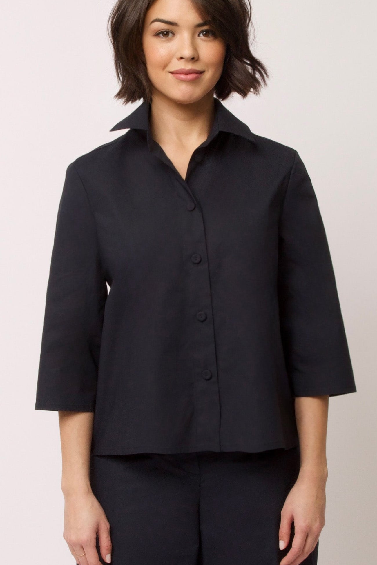 CESARE CAMP SHIRT IN ITALIAN FINE STRETCH COTTON