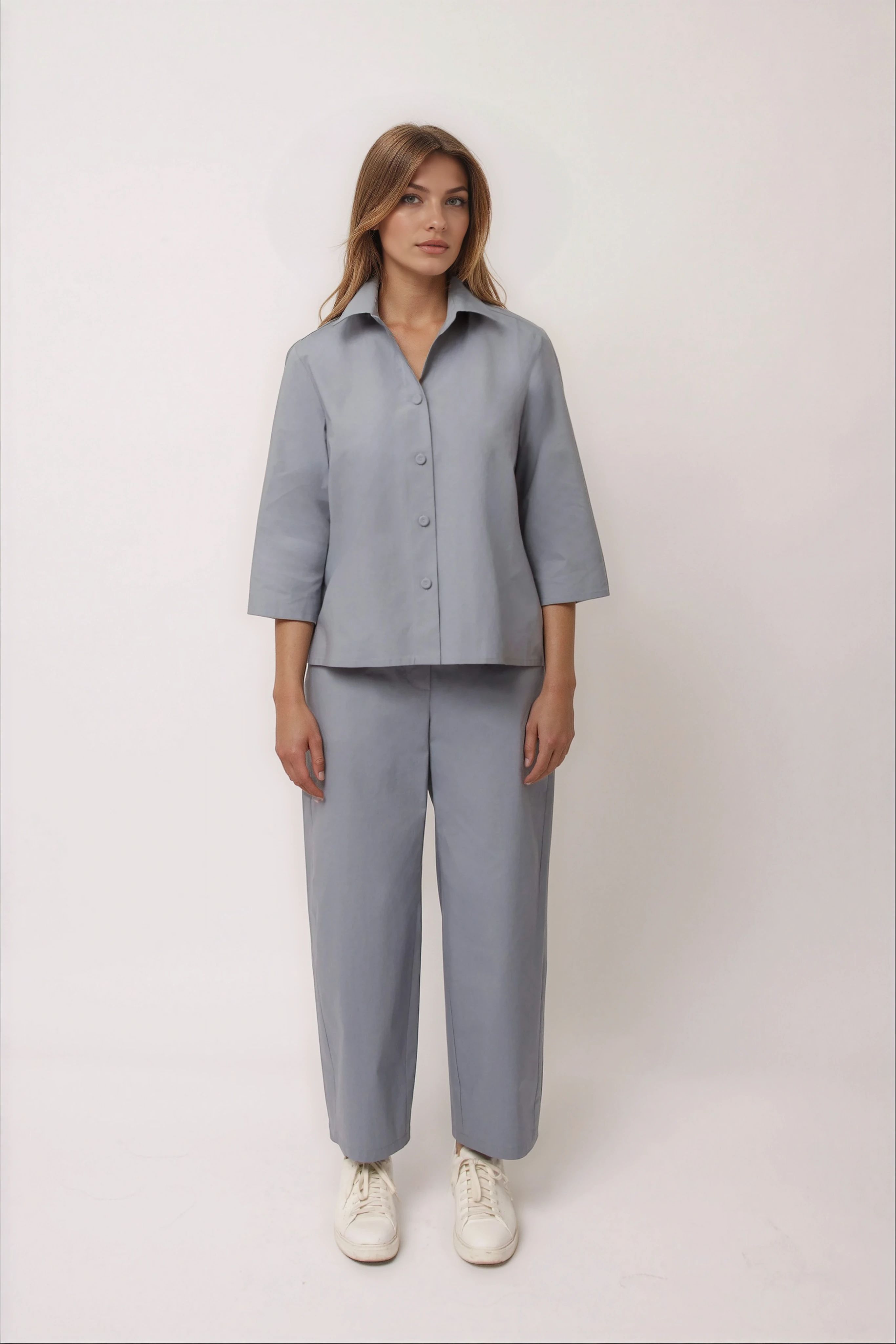 PETRA PANT IN ITALIAN FINE STRETCH COTTON