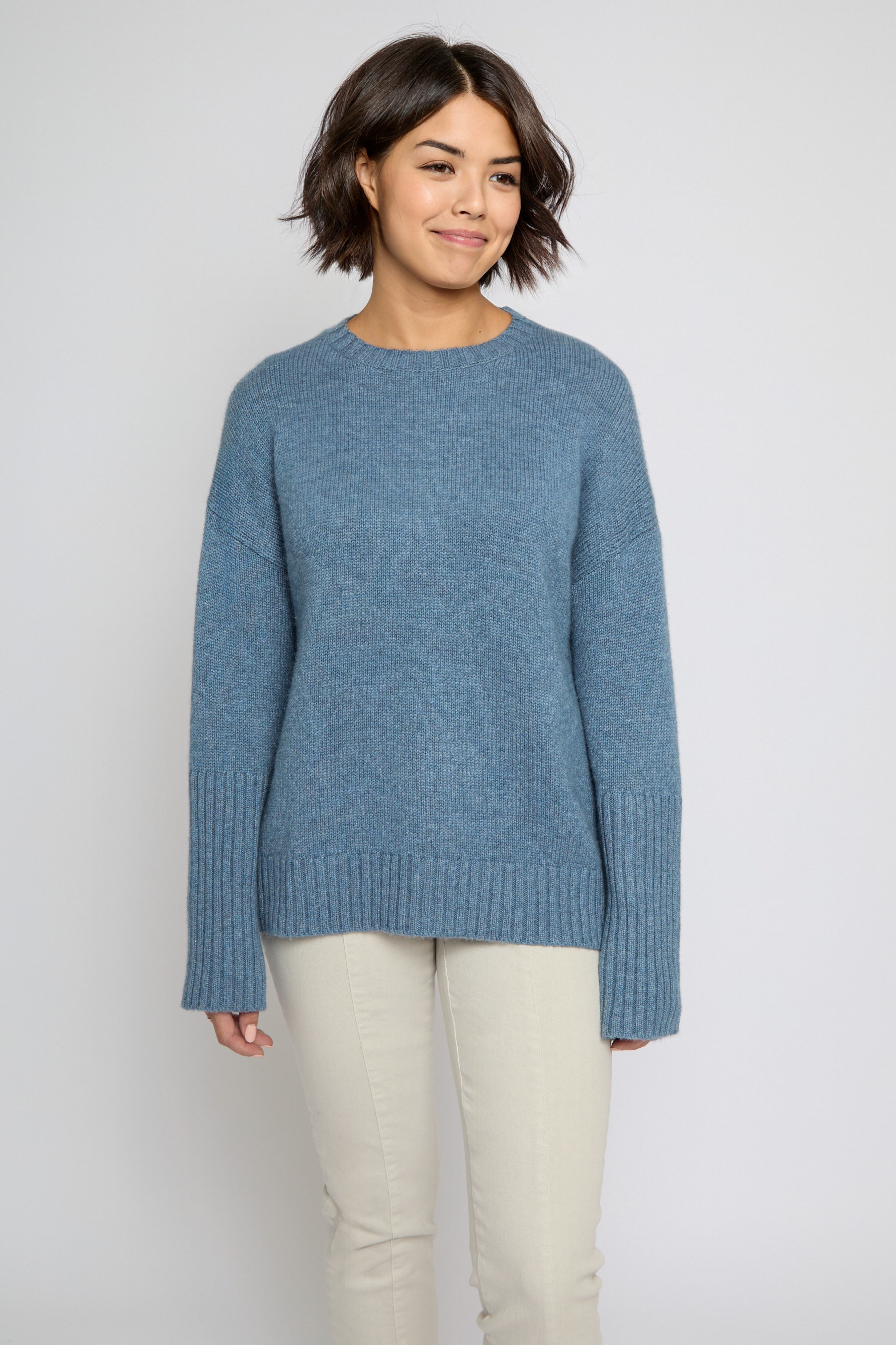 CORINNE CASHMERE CREWNECK SWEATER