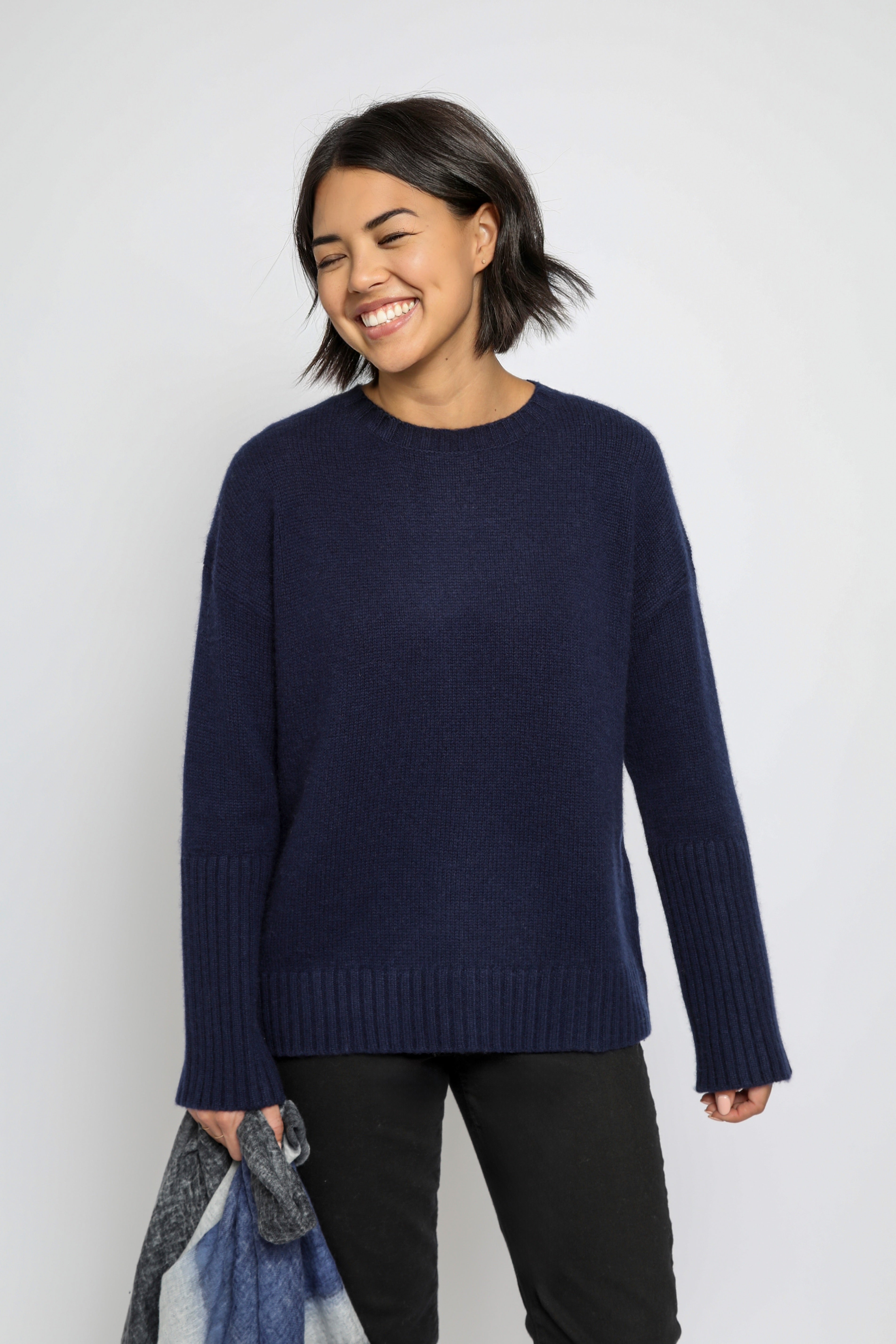 CORINNE CASHMERE CREWNECK SWEATER
