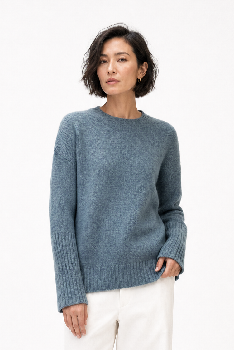 CORINNE CASHMERE CREWNECK SWEATER