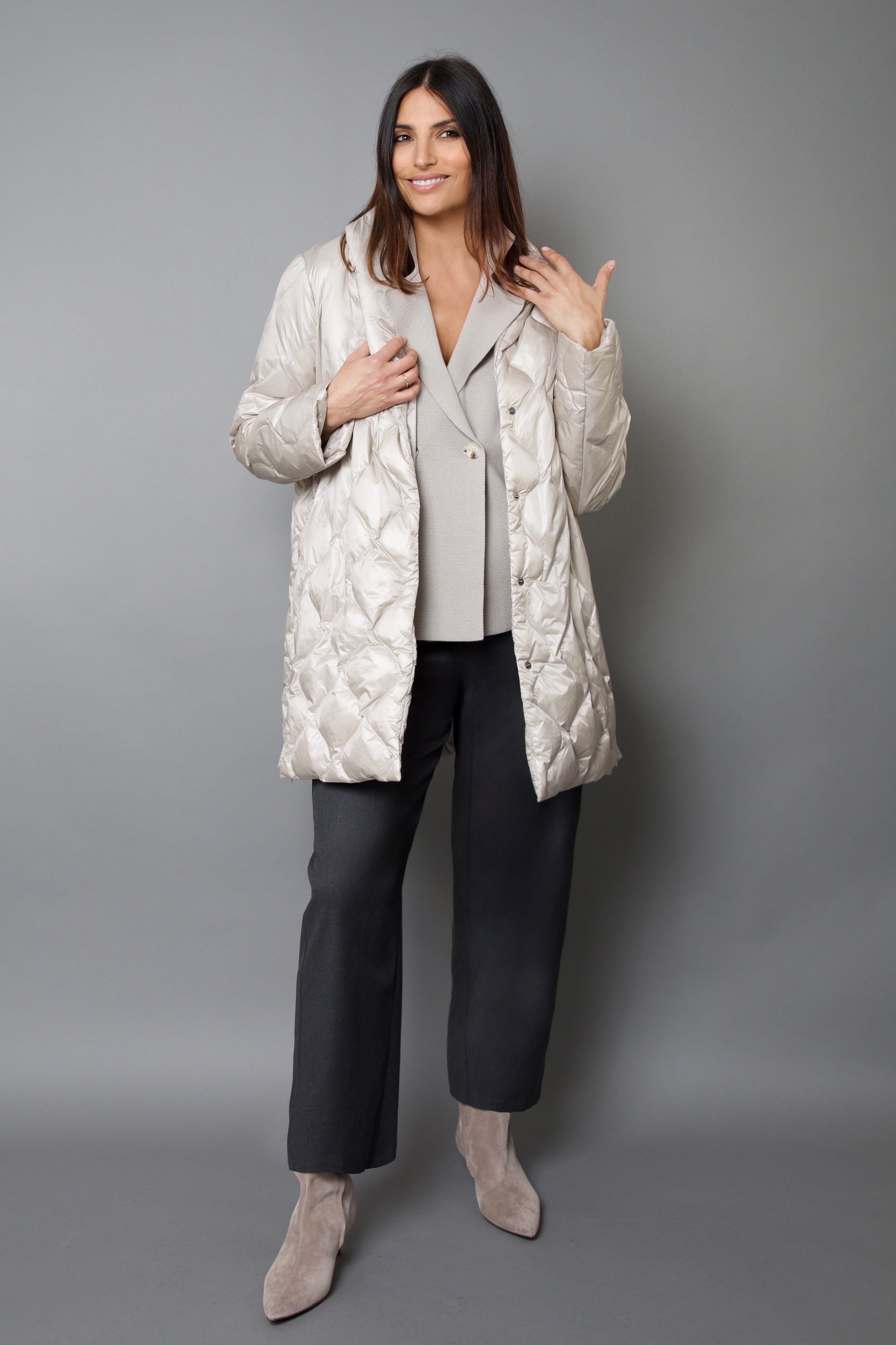 BRISIO DOUBLE BREASTED BLAZER IN ITALIAN COTTON