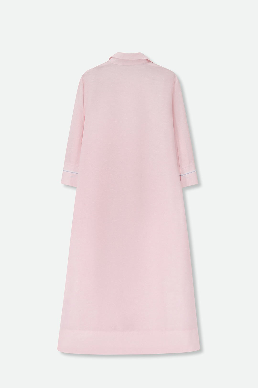 DANNI DRESS IN ITALIAN LINEN PINK STRIPE