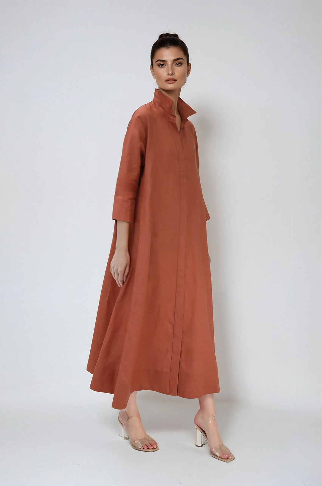 DANNI DRESS IN ITALIAN WASHED LINEN