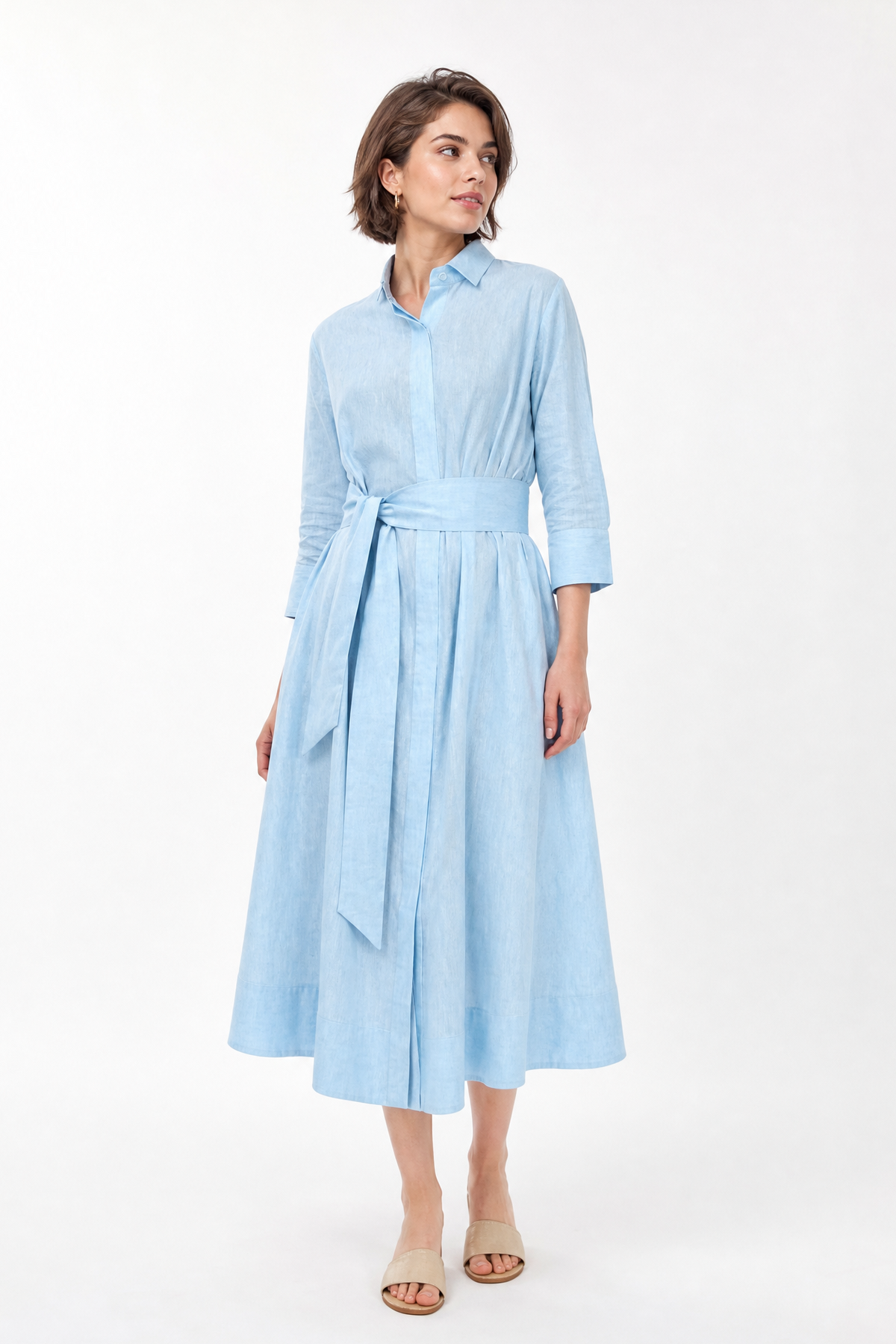 LIGHTWEIGHT DANNI DRESS IN ITALIAN LINEN COTTON