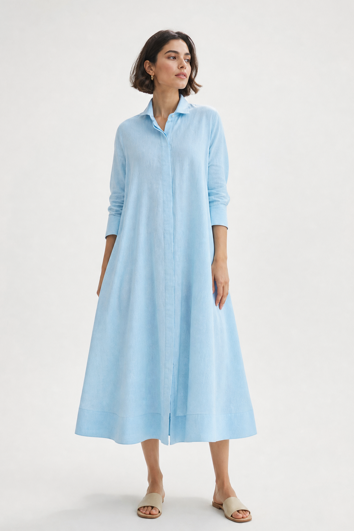 LIGHTWEIGHT DANNI DRESS IN ITALIAN LINEN COTTON