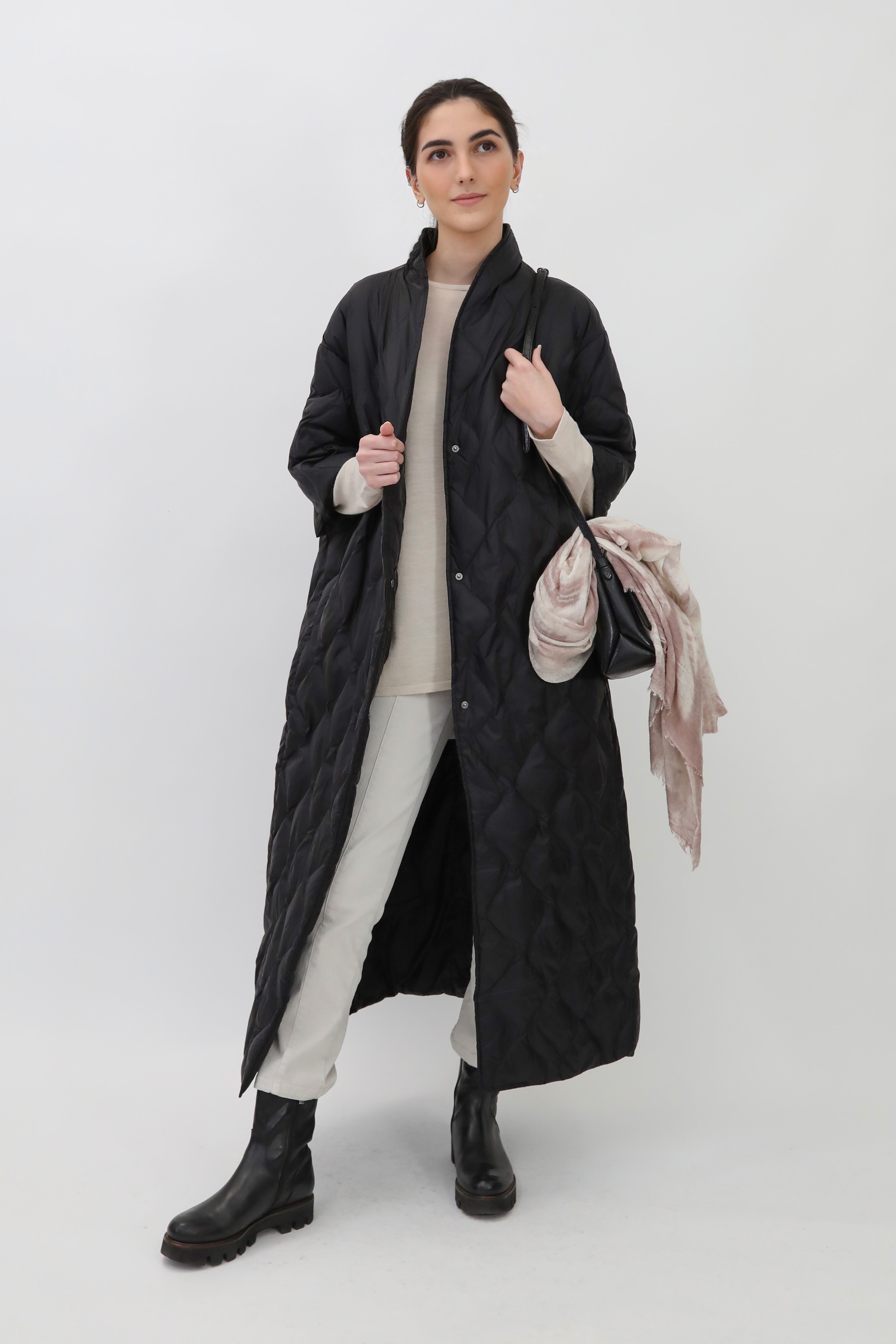 LONG HEIDI DREAMCOAT IN GOOSE DOWN