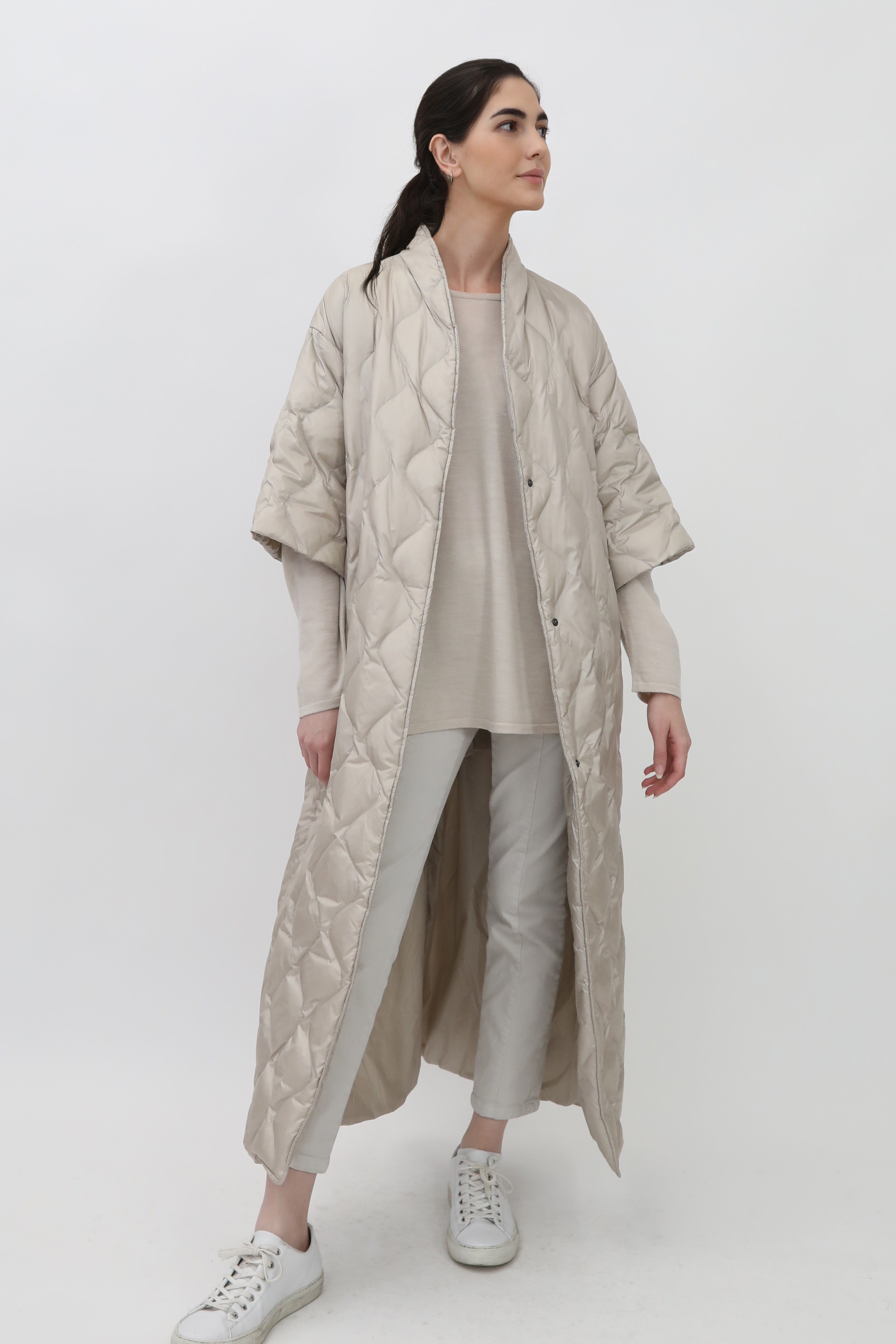 LONG HEIDI DREAMCOAT IN GOOSE DOWN