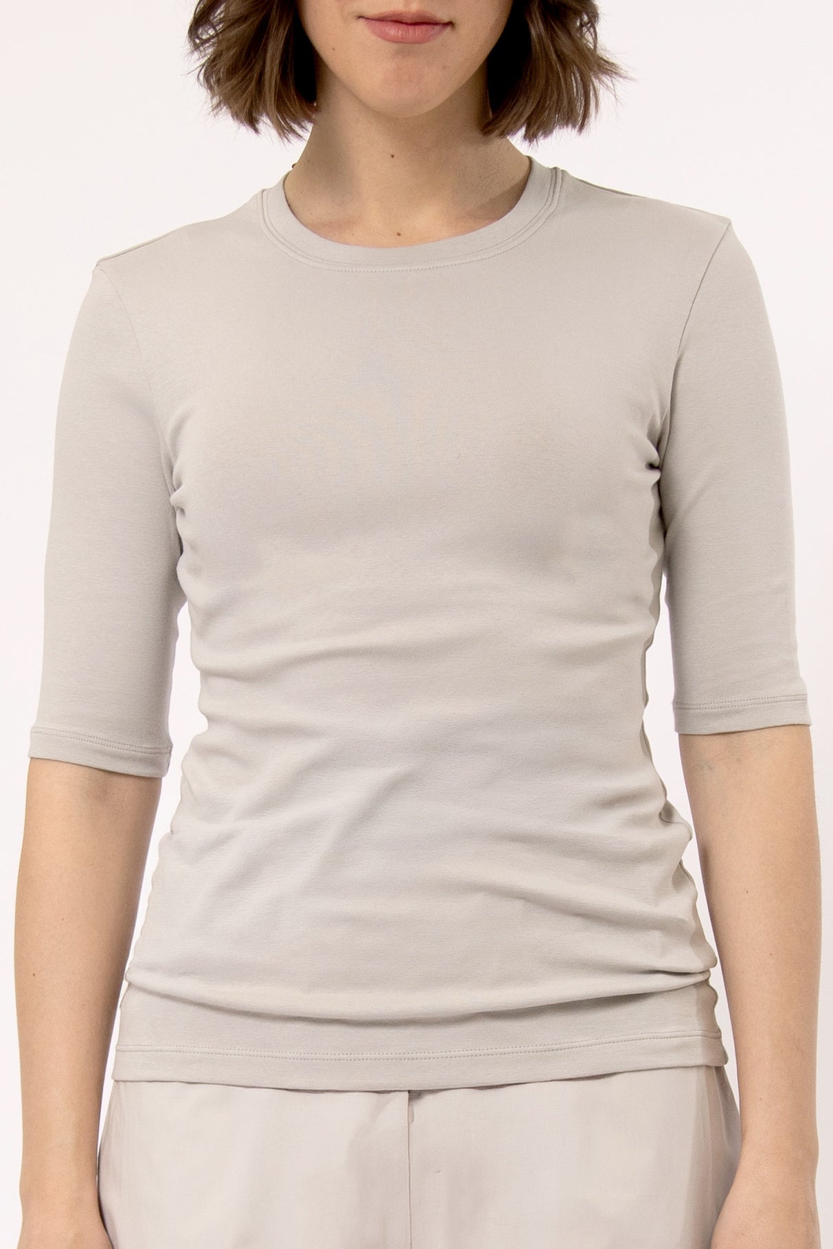 LIMITED EDITION ELBOW SLEEVE CREW IN PIMA COTTON STRETCH