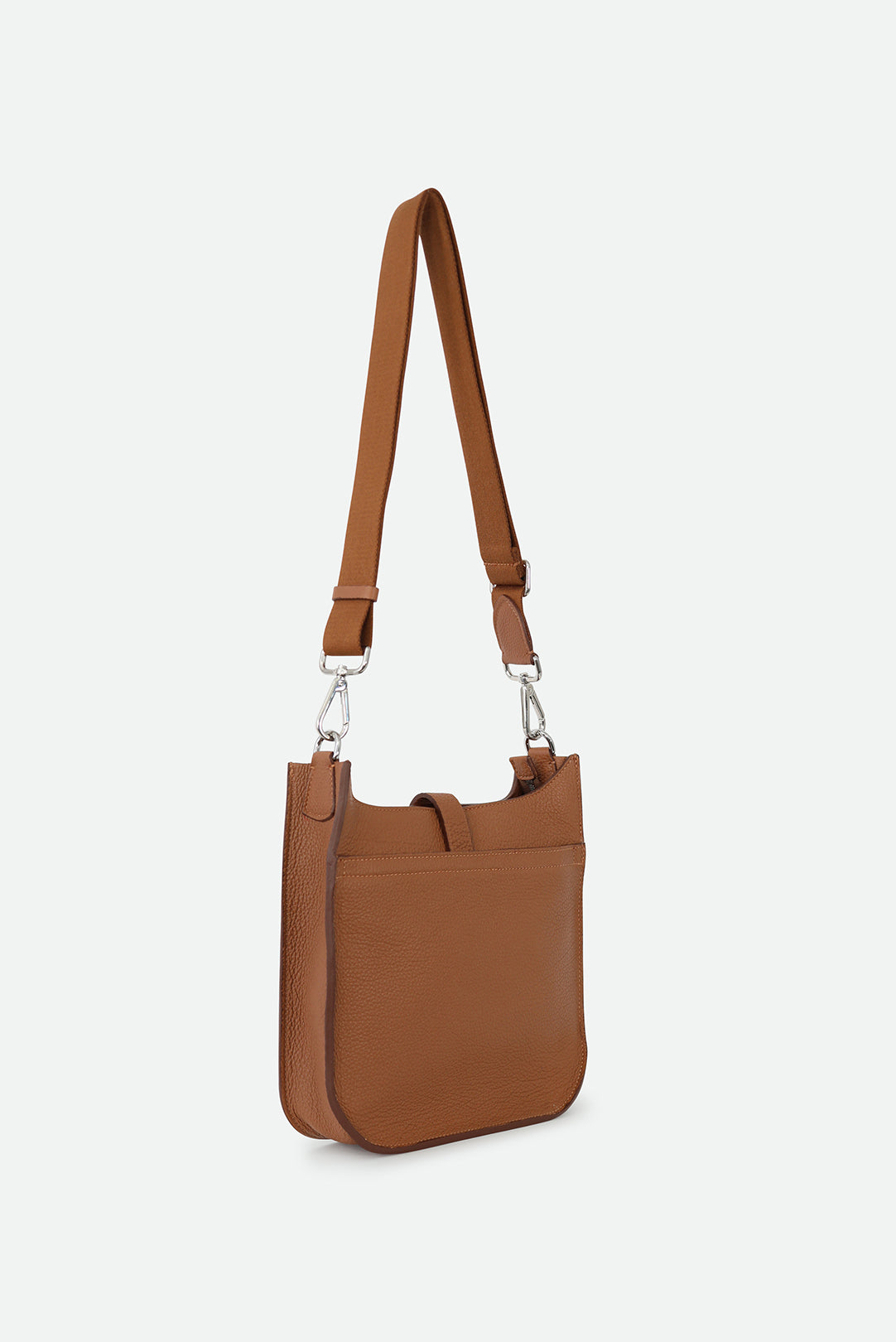 GIA ITALIAN LEATHER CROSSBODY BAG IN COGNAC