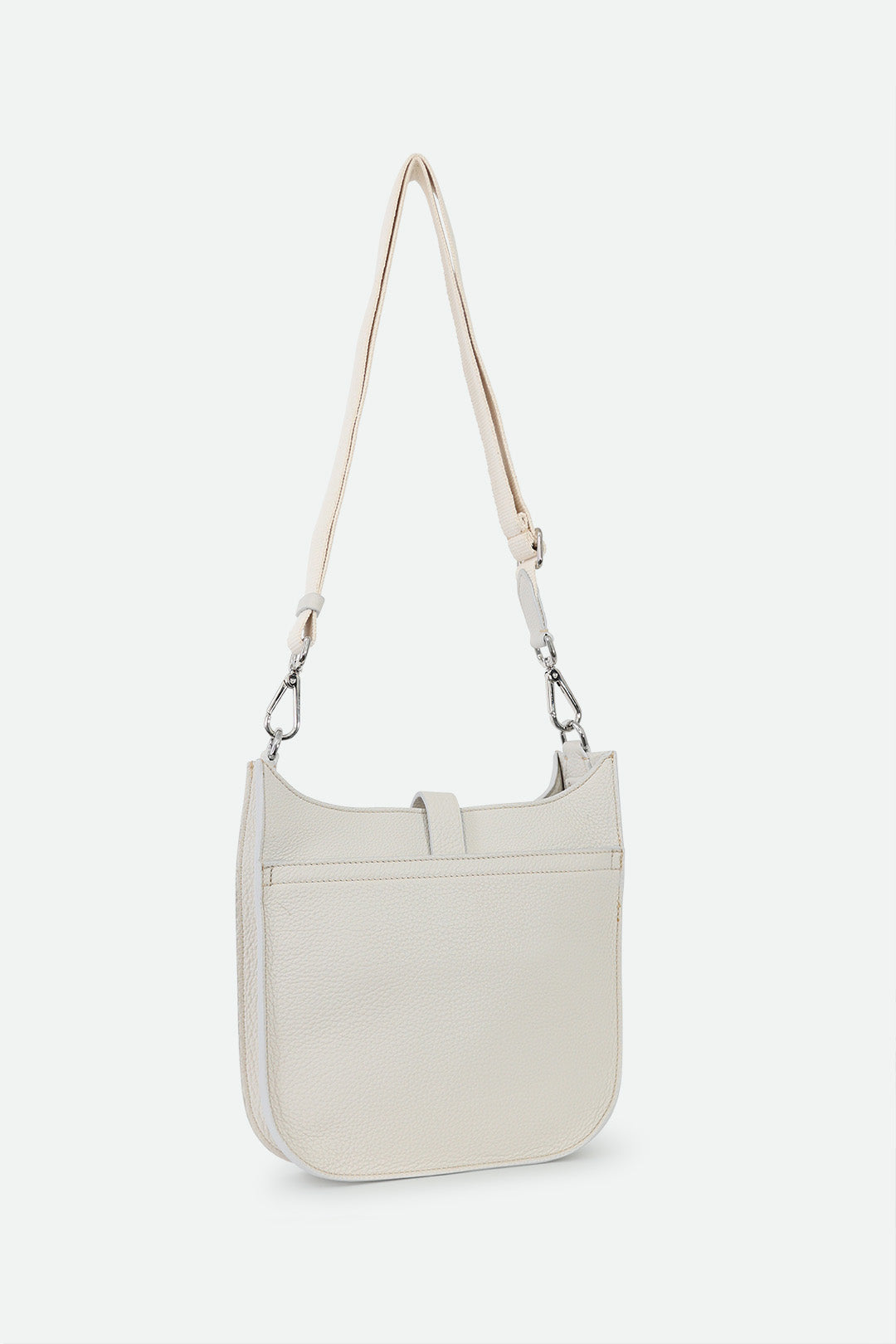 GIA ITALIAN LEATHER CROSSBODY BAG IN BUTTER WHITE - PRE-ORDER NOW