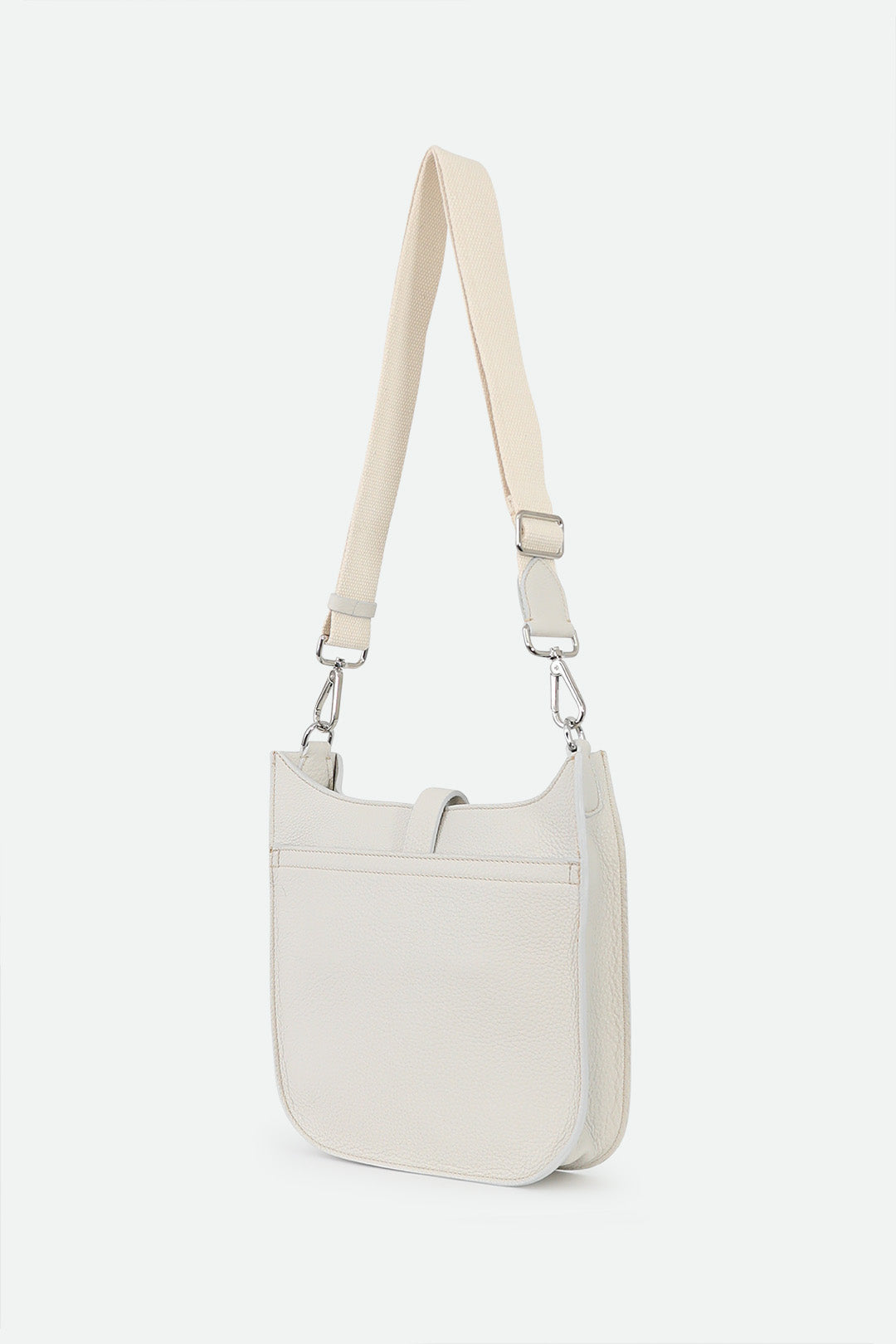 GIA ITALIAN LEATHER CROSSBODY BAG IN BUTTER WHITE - PRE-ORDER NOW