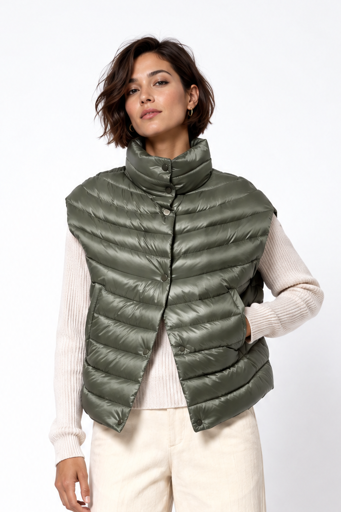 GINEVERA VEST IN GOOSE DOWN