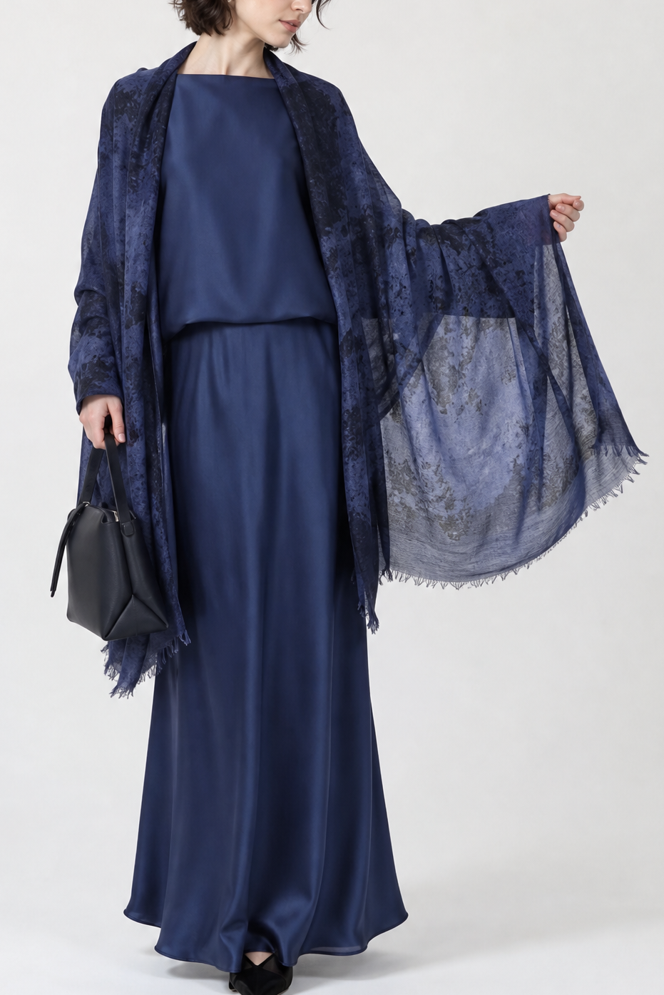 NALA BIAS SKIRT IN SILK CHARMEUSE