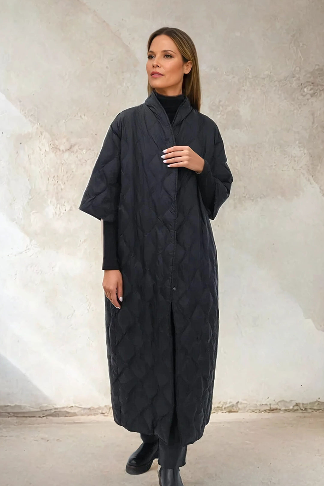 LONG HEIDI DREAMCOAT IN GOOSE DOWN