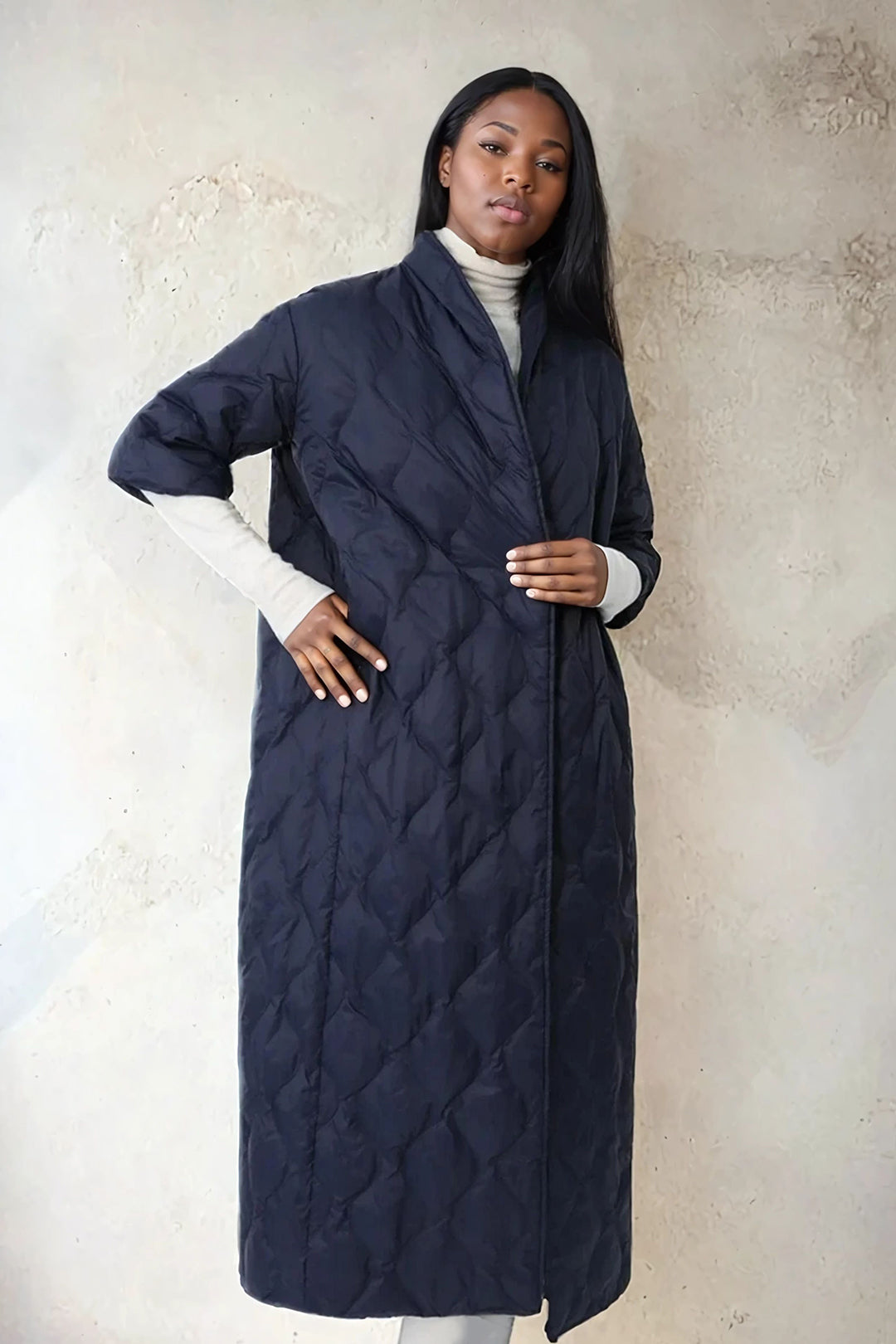 LONG HEIDI DREAMCOAT IN GOOSE DOWN