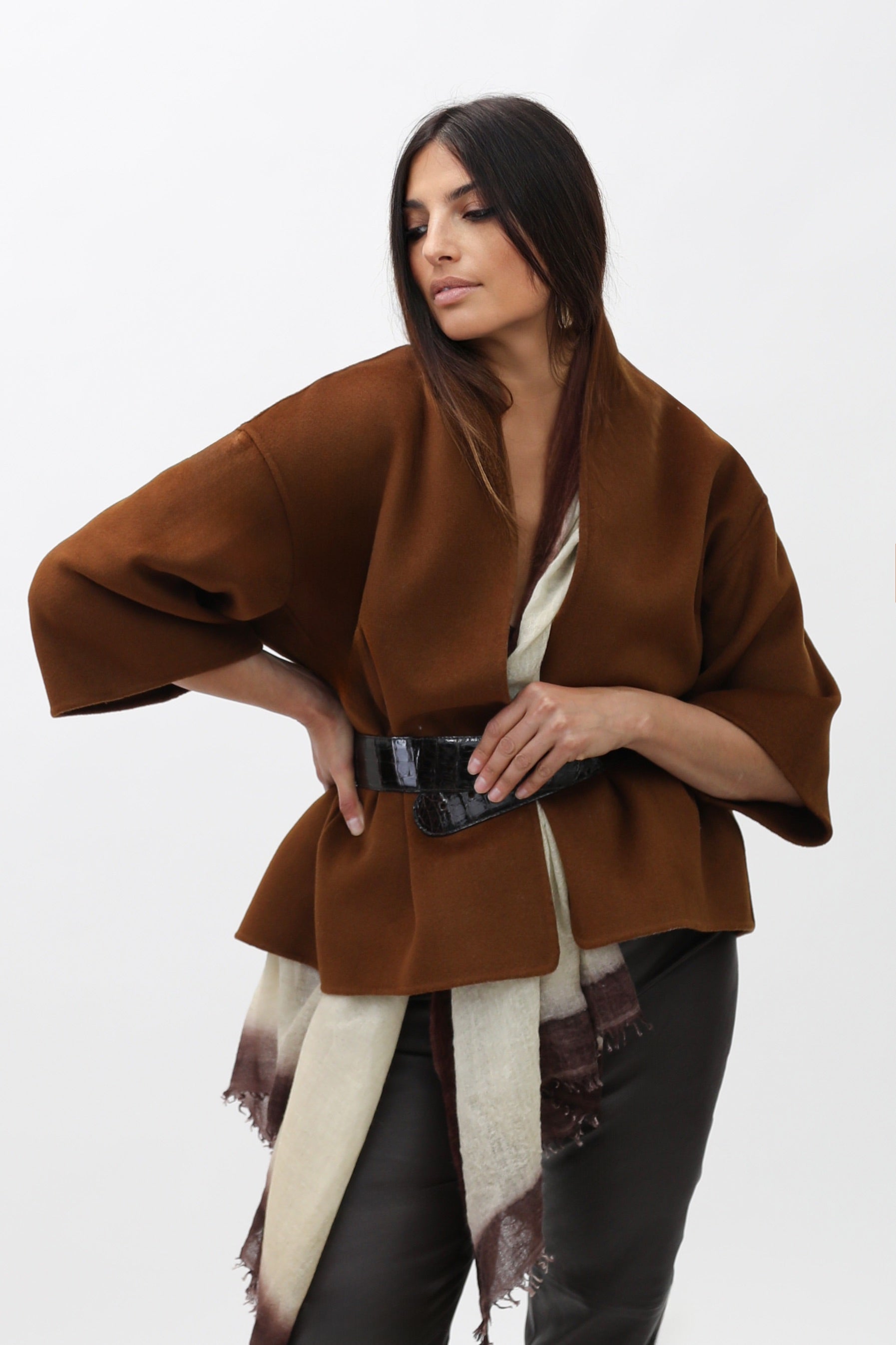 HEIDI JACKET IN DOUBLE FACE WOOL CASHMERE