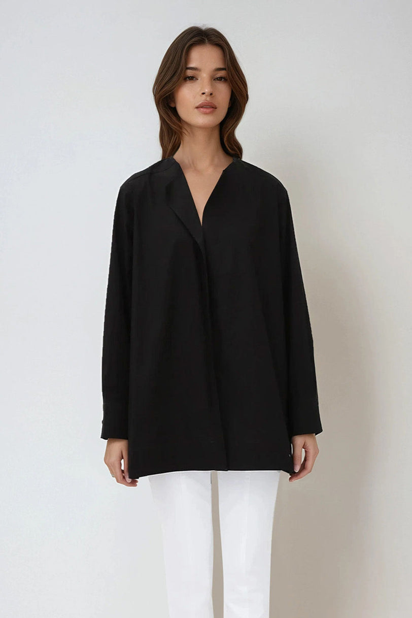 ILONA SHIRT IN ITALIAN COTTON POPLIN