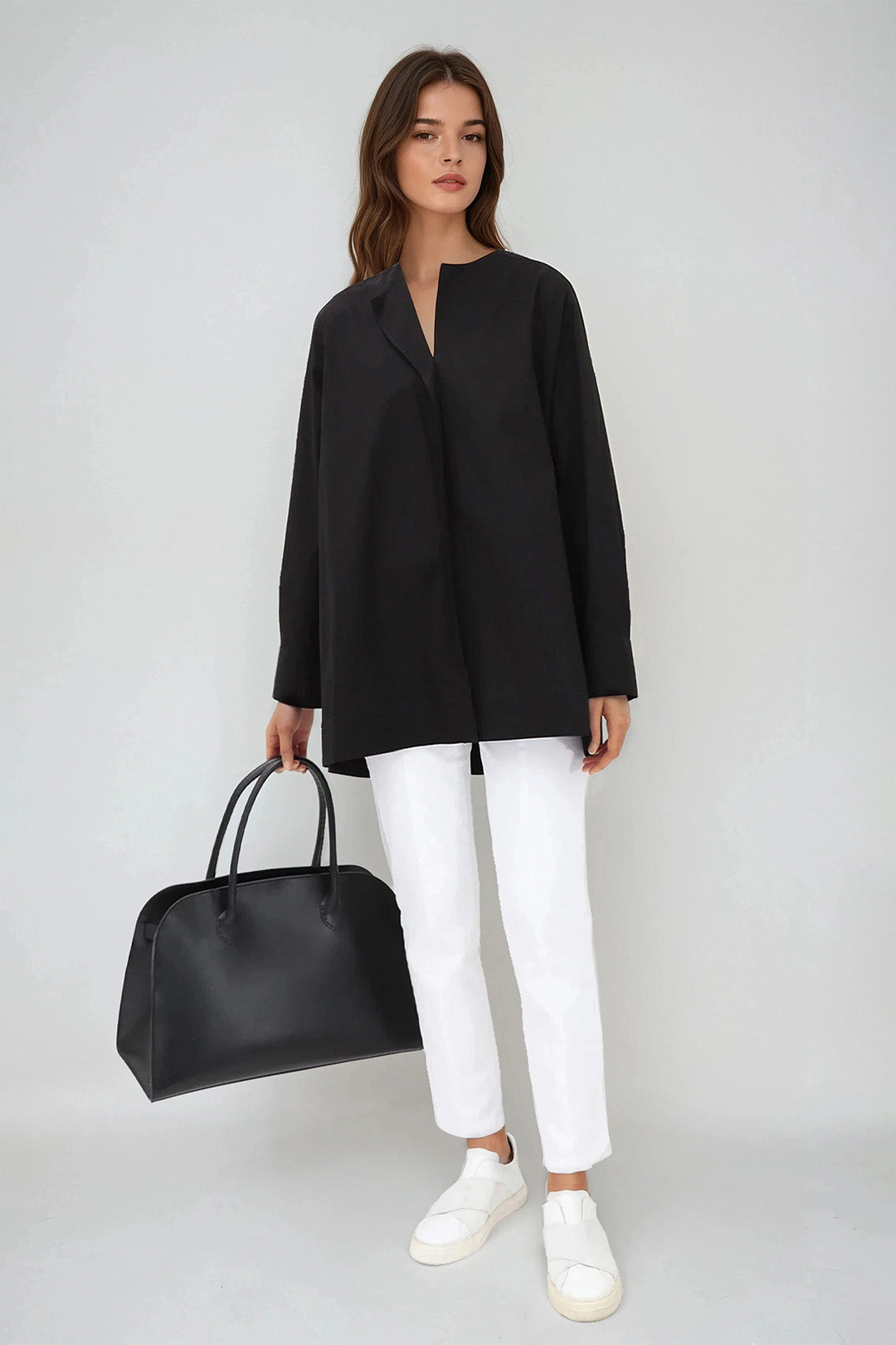ILONA SHIRT IN ITALIAN COTTON POPLIN