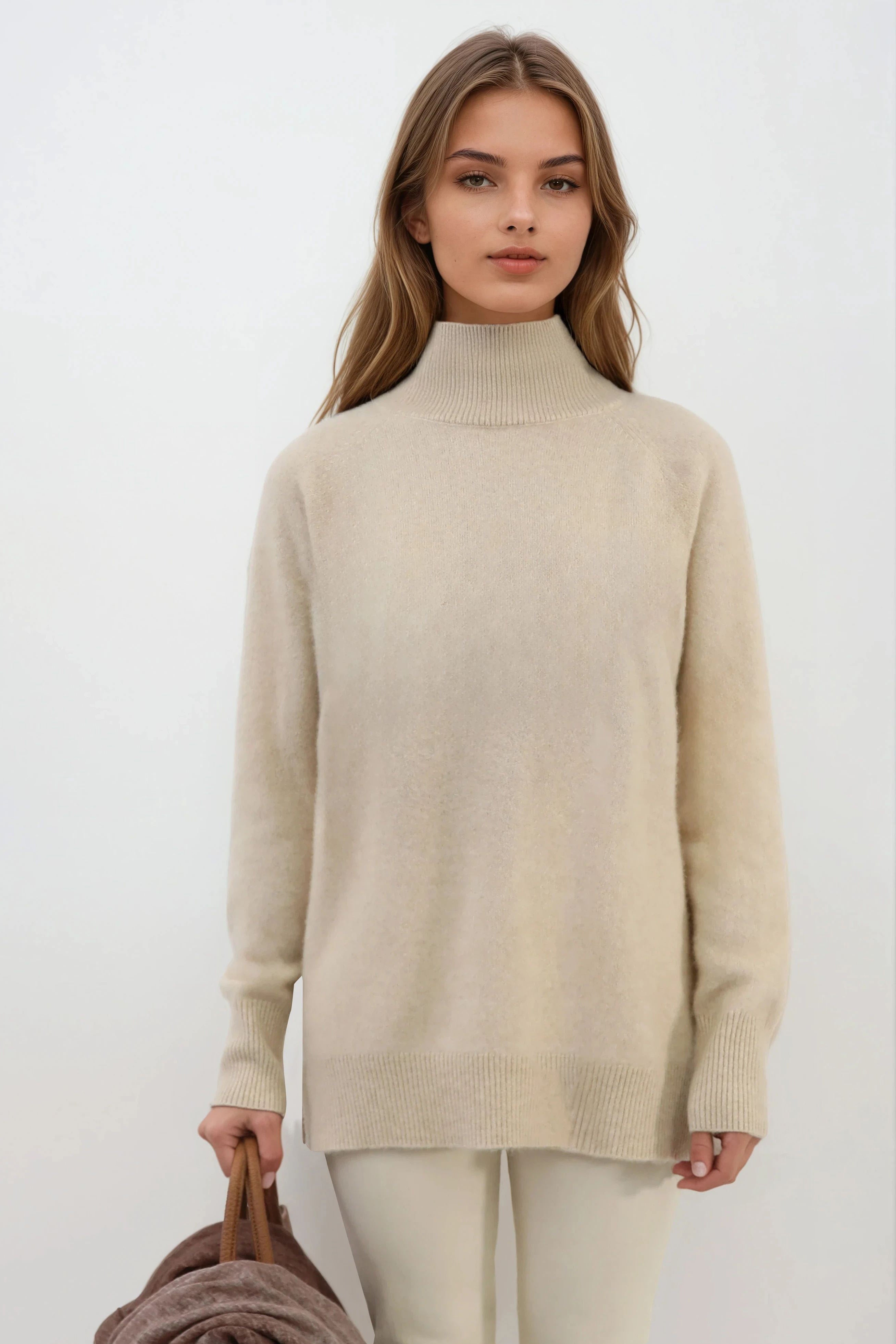 ISLAY TURTLENECK SWEATER IN ITALIAN SPUN CASHMERE SILK